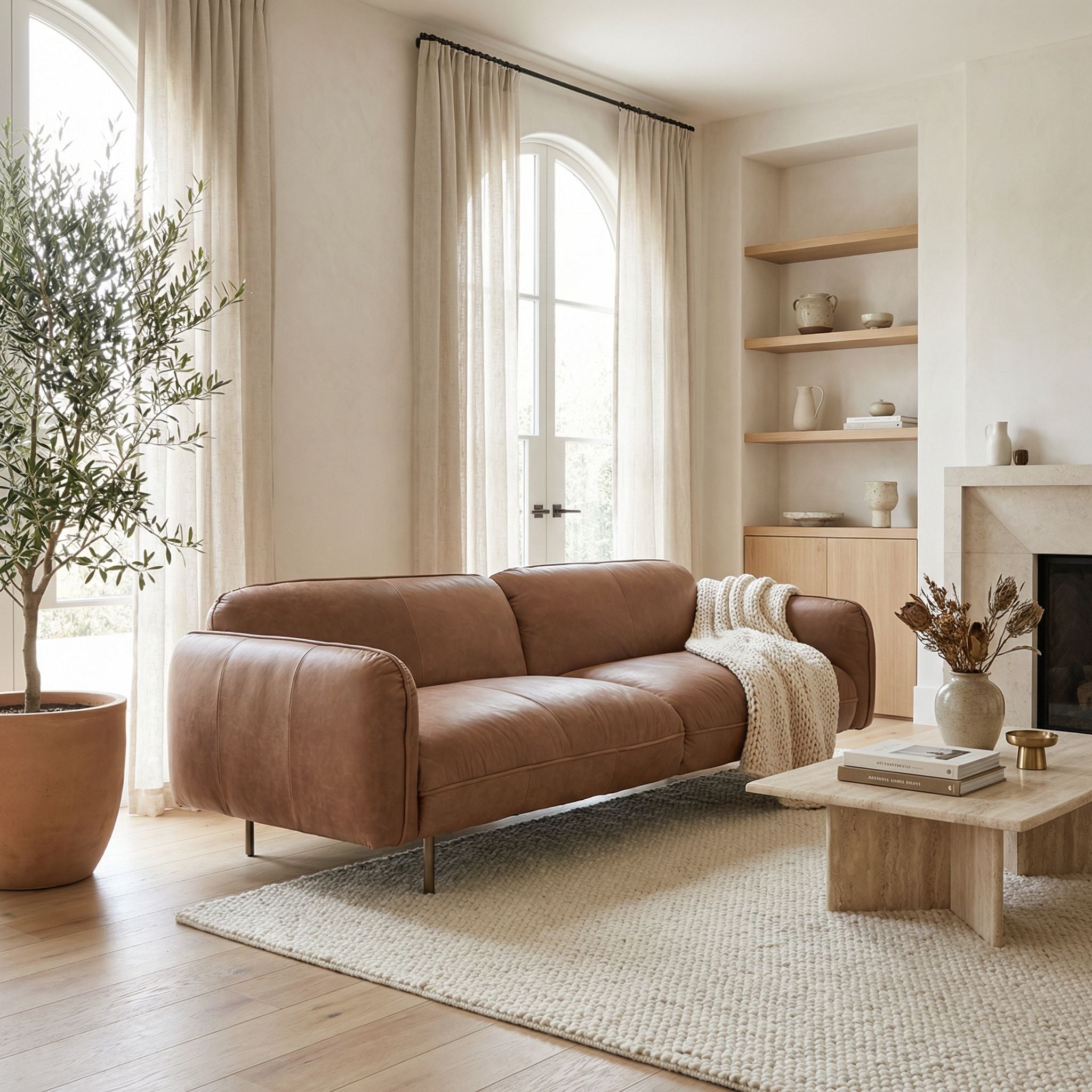 Franklin Leather Sofa