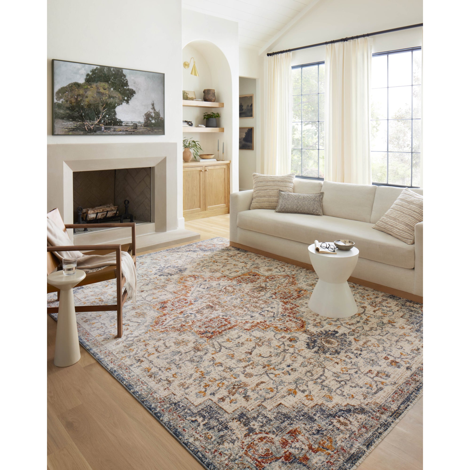 Loloi Sorrento Ivory/Fiesta Rug