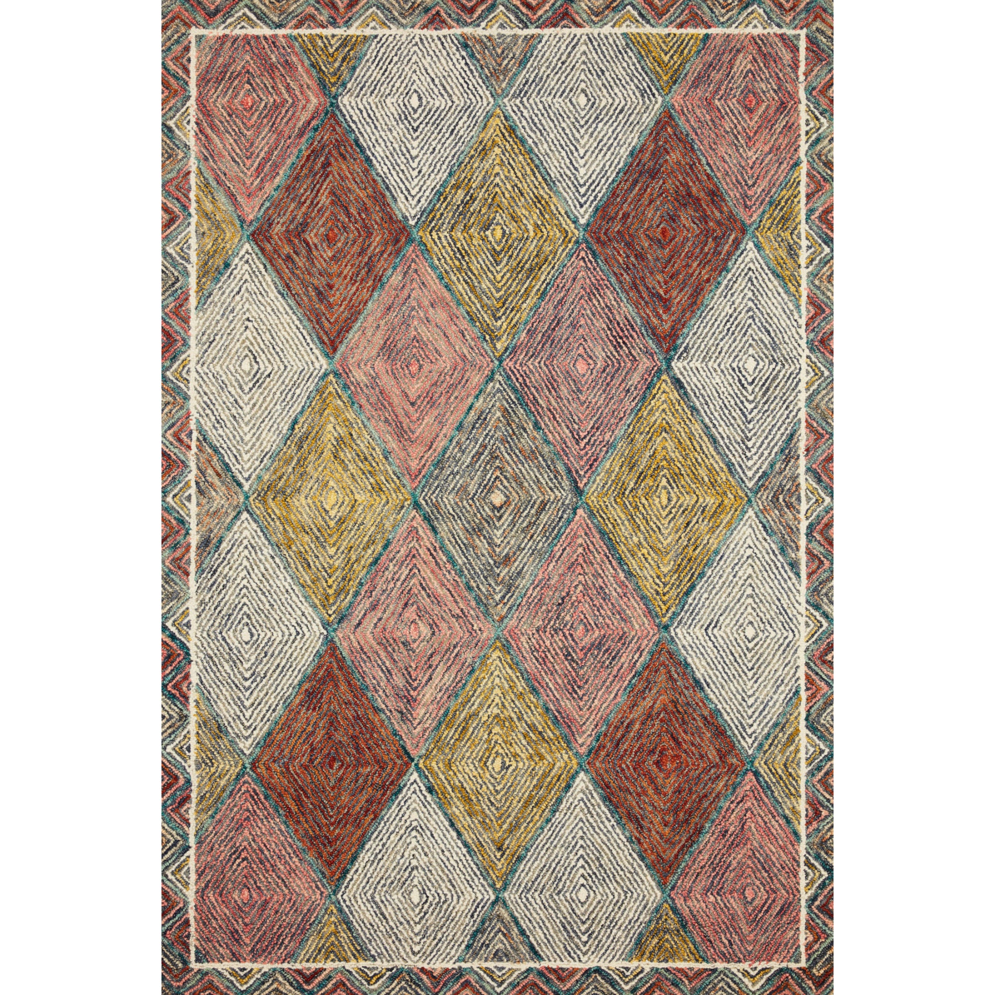 Loloi Spectrum Turquoise/Fiesta Rug