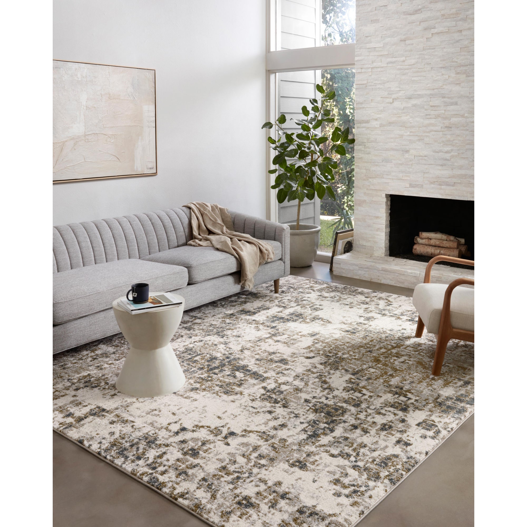 Loloi Spirit Pewter/Olive Rug