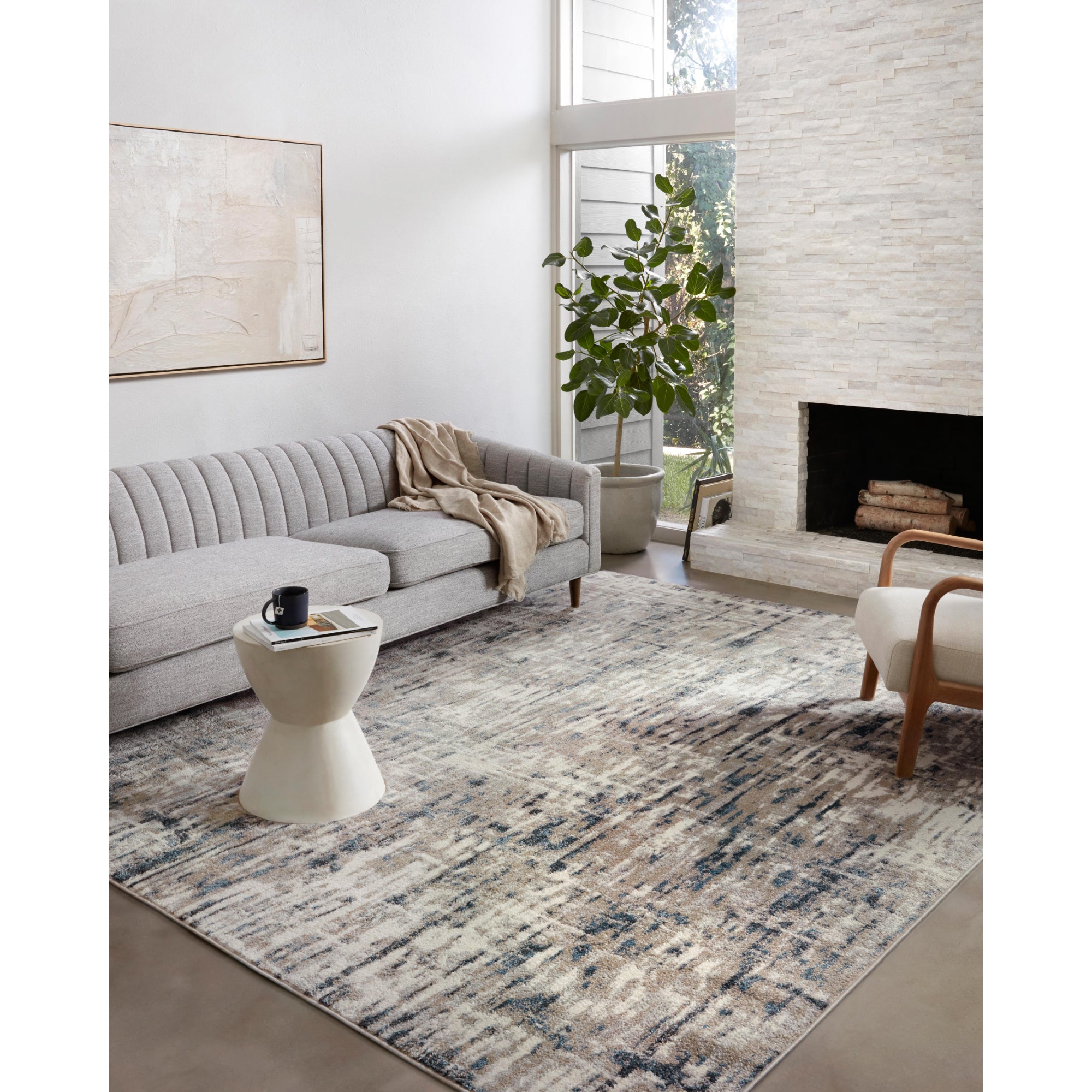 Loloi Spirit Stone/Blue Rug