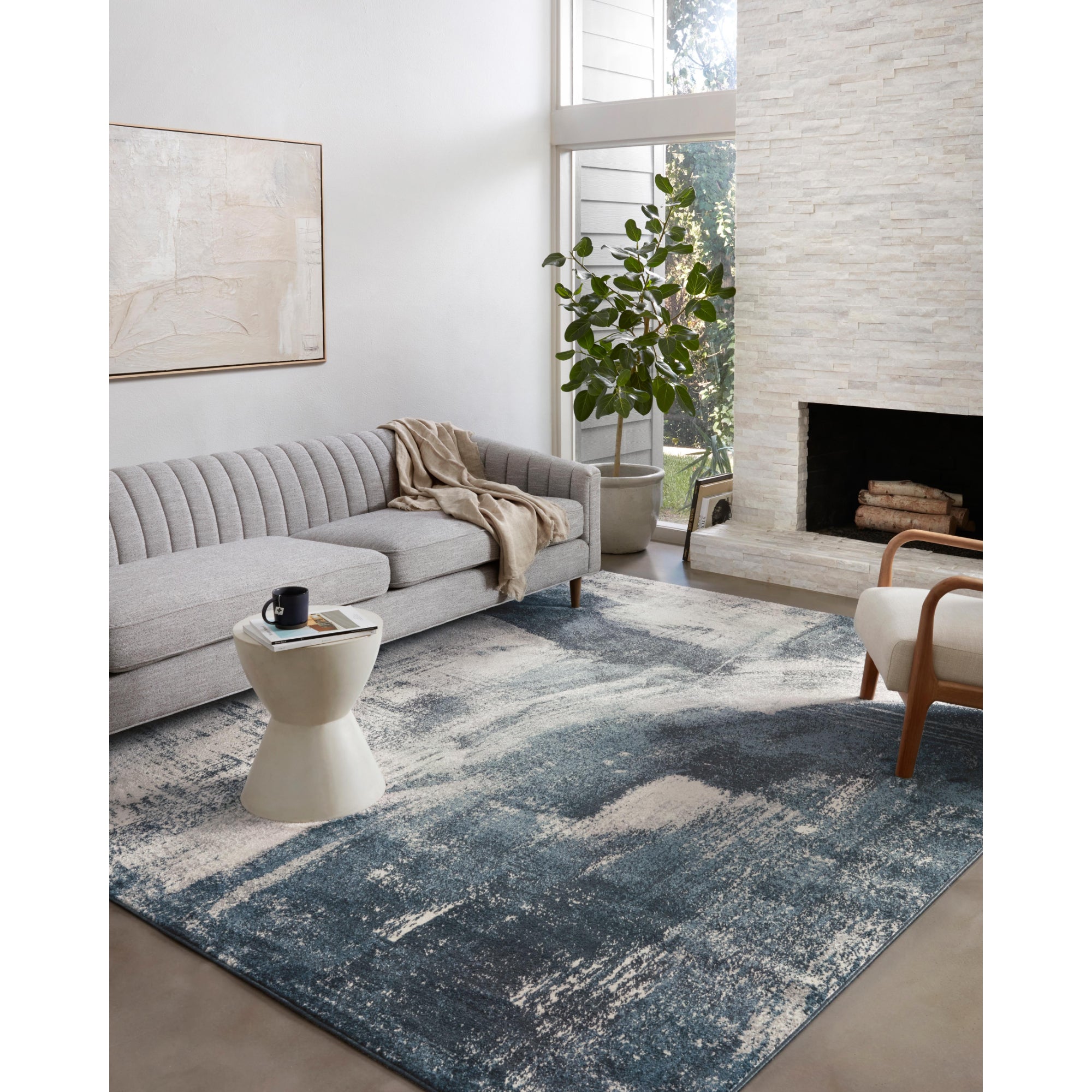 Loloi Spirit Indigo/Ivory Rug