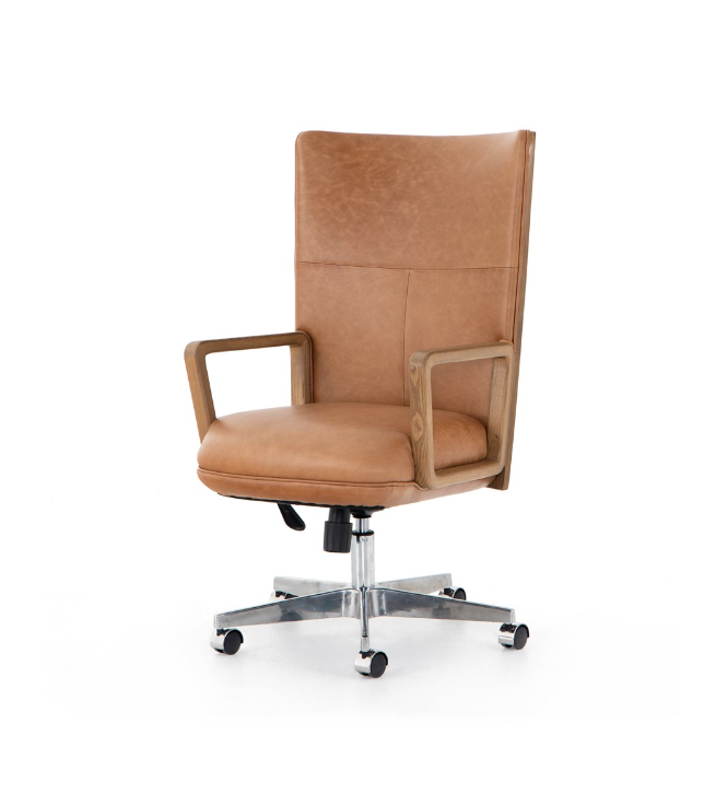 Floor Model - Cohen Desk Chair - Sonoma Butterscotch  OB OUTLET     Four Hands, Mid Century Modern Furniture, Old Bones Furniture Company, Old Bones Co, Modern Mid Century, Designer Furniture, https://www.oldbonesco.com/