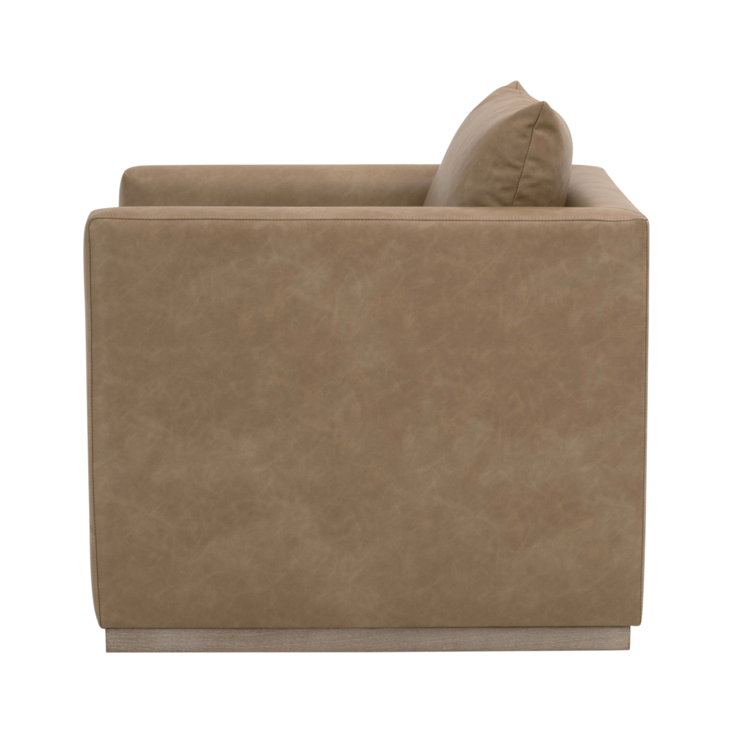 Siena Plinth Base Swivel Club Chair - Ivanhoe Toast