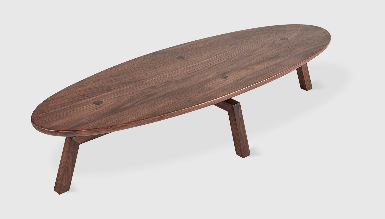 Solana Oval Coffee Table Natural WalnutCoffee Table Gus*  Natural Walnut   Four Hands, Mid Century Modern Furniture, Old Bones Furniture Company, Old Bones Co, Modern Mid Century, Designer Furniture, https://www.oldbonesco.com/