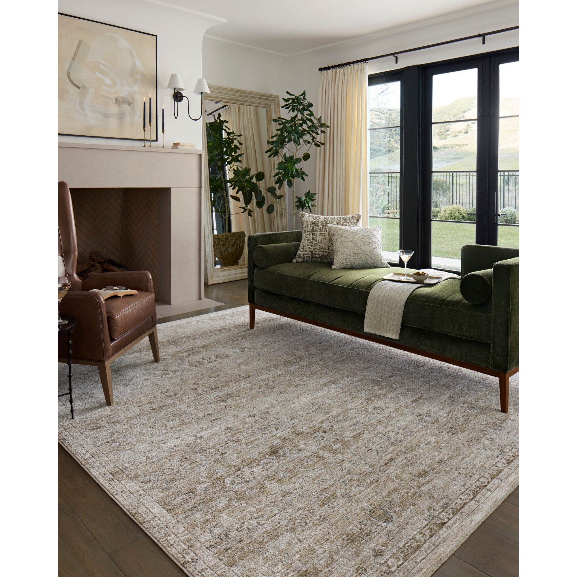 Loloi Tabitha Ivory/Khaki Rug