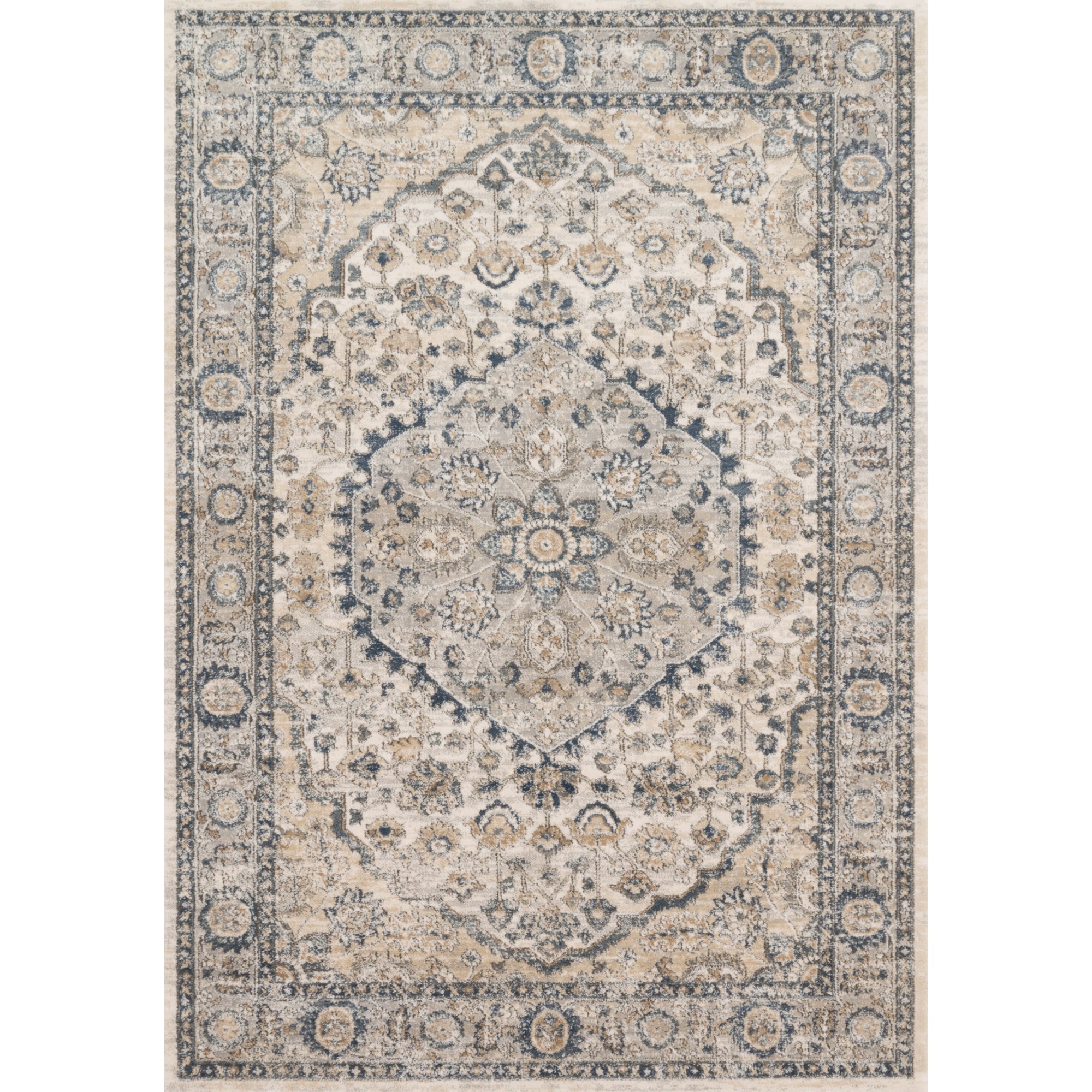 Loloi Teagan Natural/Light Grey Rug
