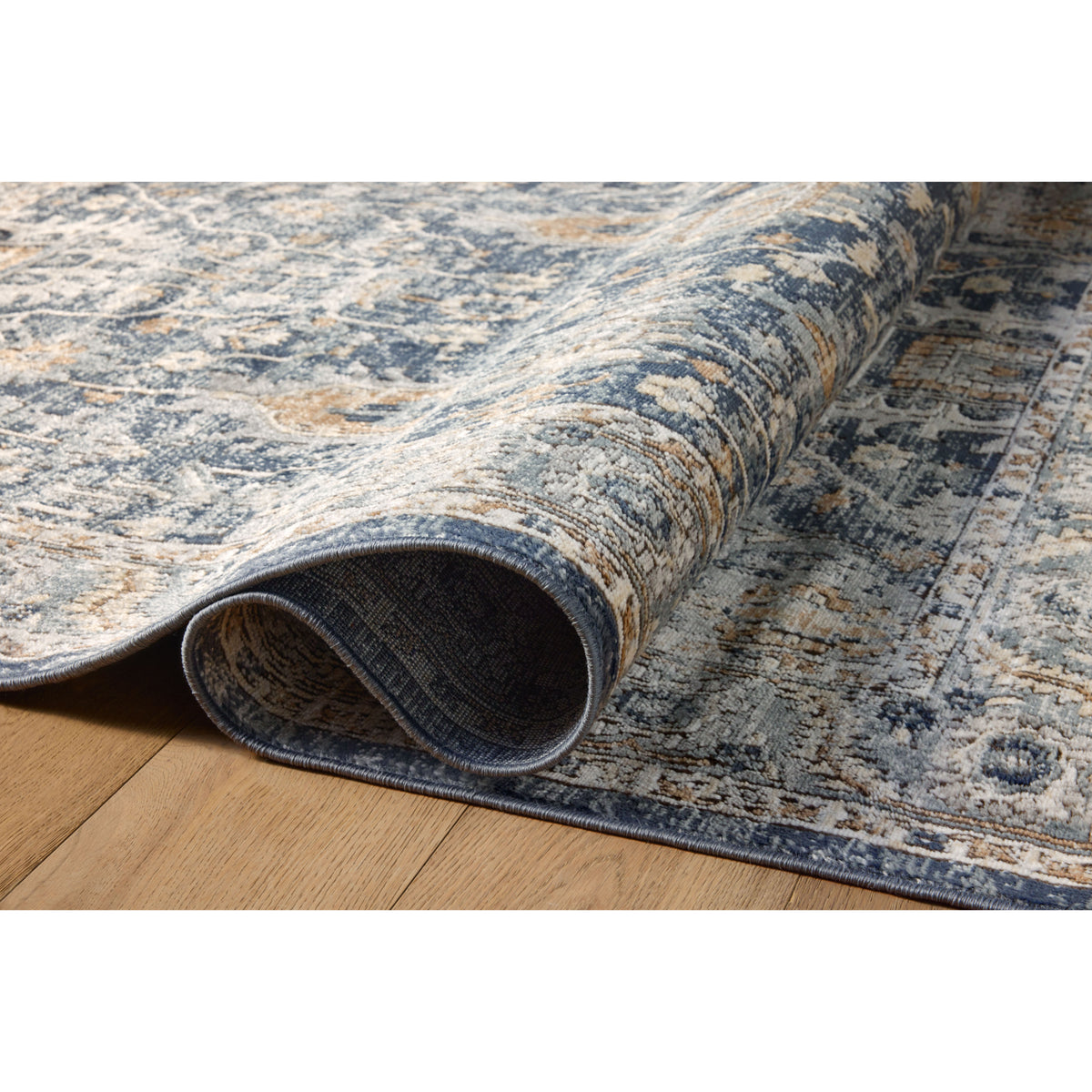 Loloi Teagan Denim/Pebble Rug by Loloi