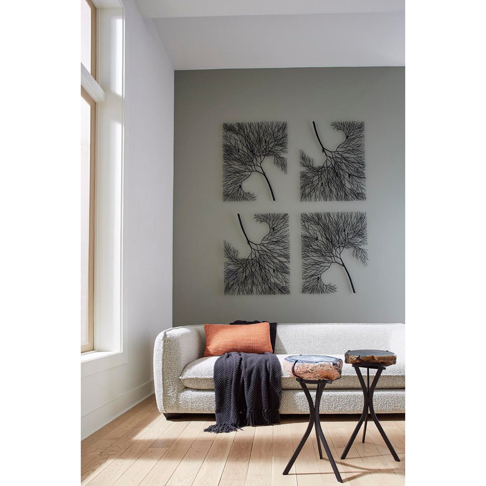 Wire Tree Rectangular Wall Art