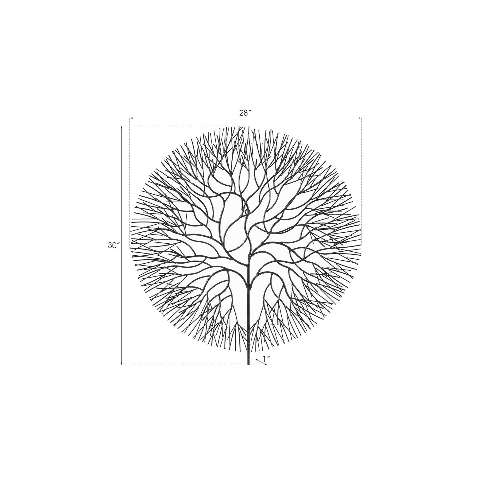 Wire Tree Wall Art - Circle