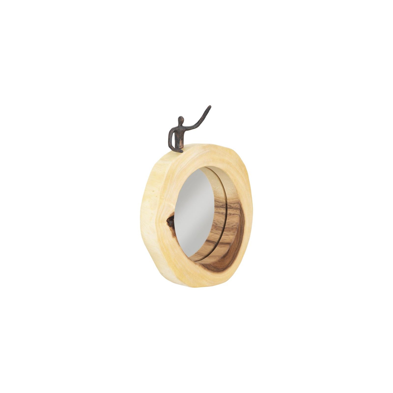 Atlas Cross Cut Half Man Mirror - Left