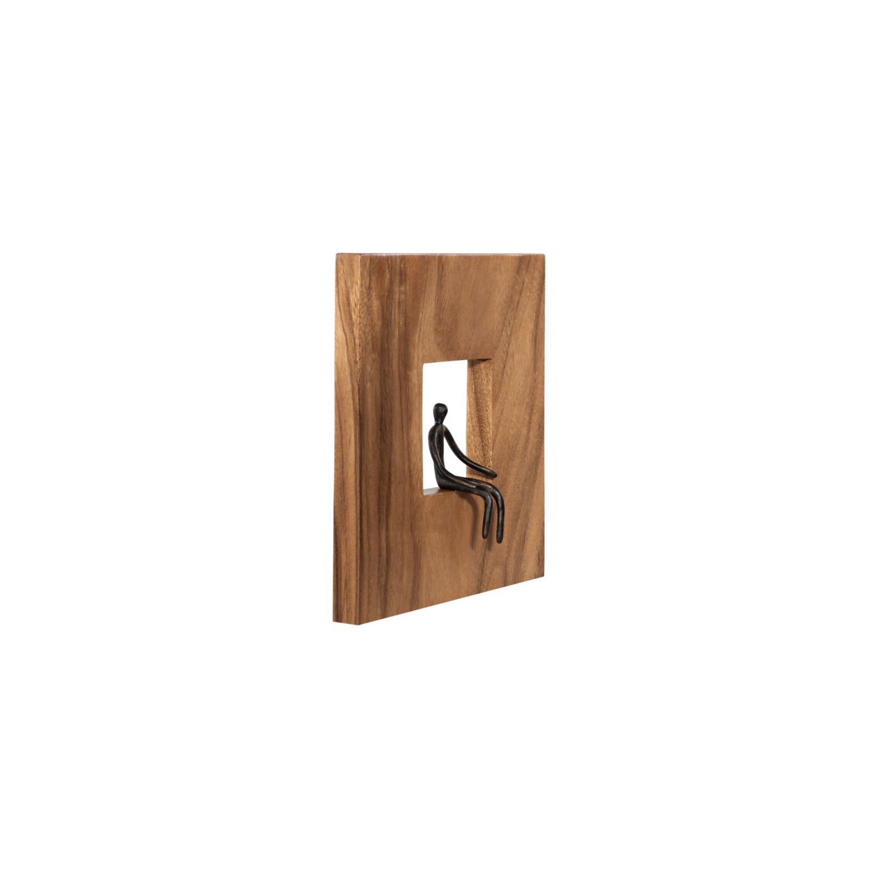 Atlas Sitting Figure Square Wall Decor