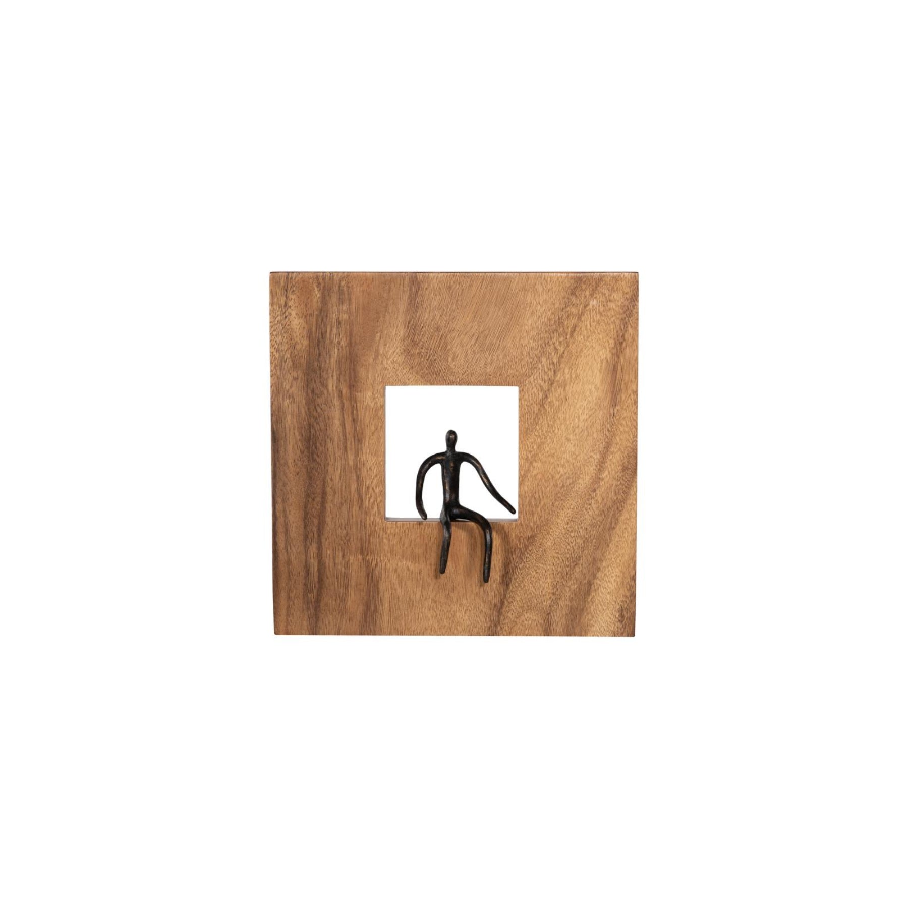 Atlas Sitting Figure Square Wall Decor