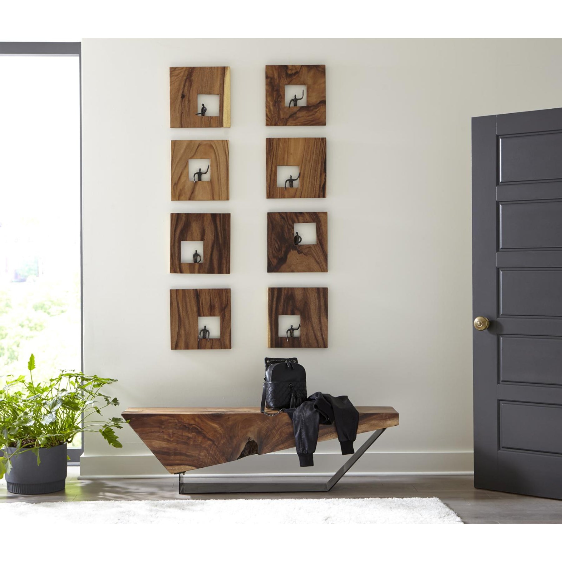 Atlas Posing Figure Square Wall Decor