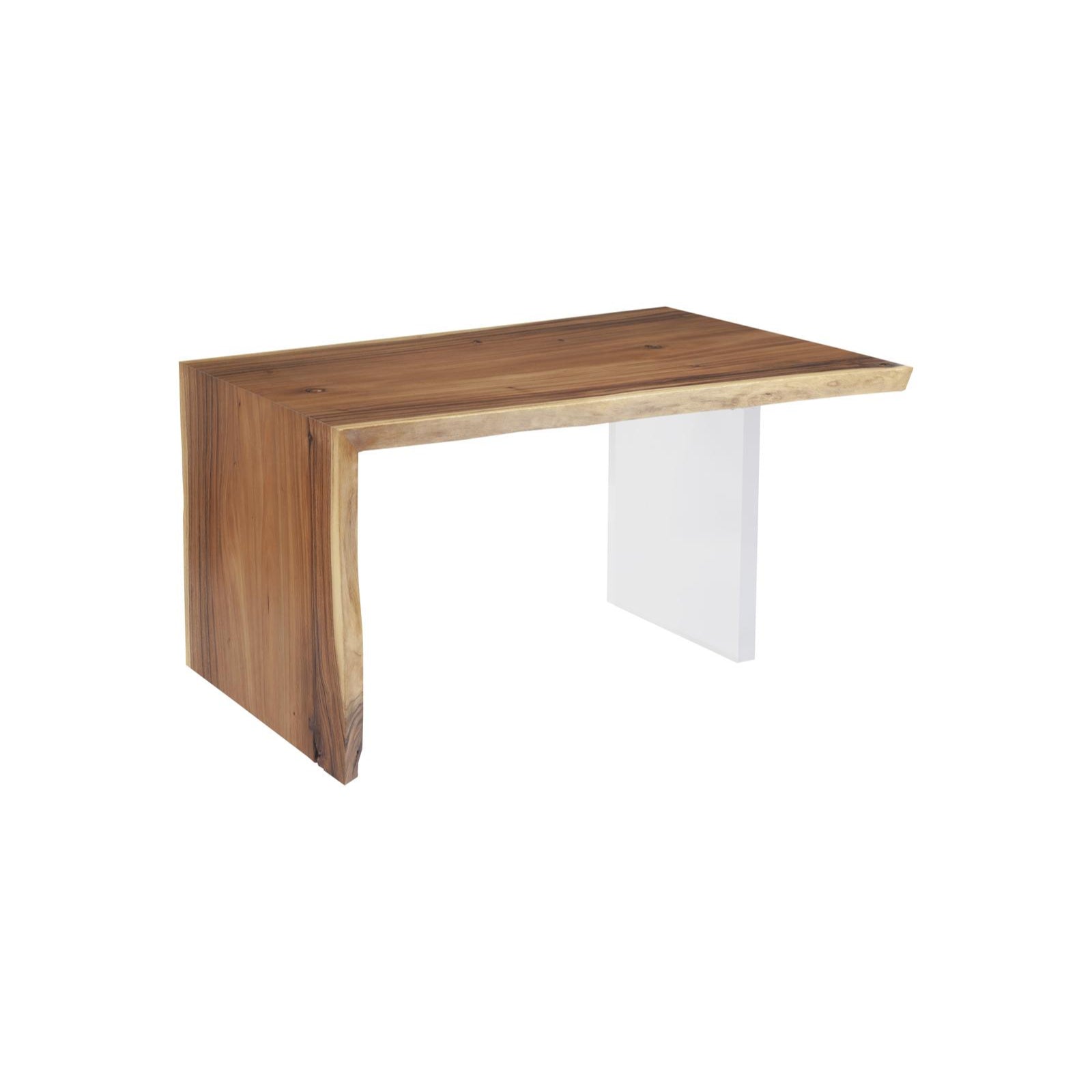 Waterfall Desk with Arcylic Leg