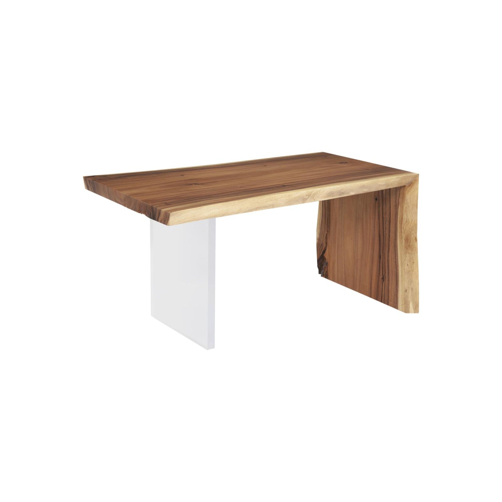 Waterfall Desk with Arcylic Leg