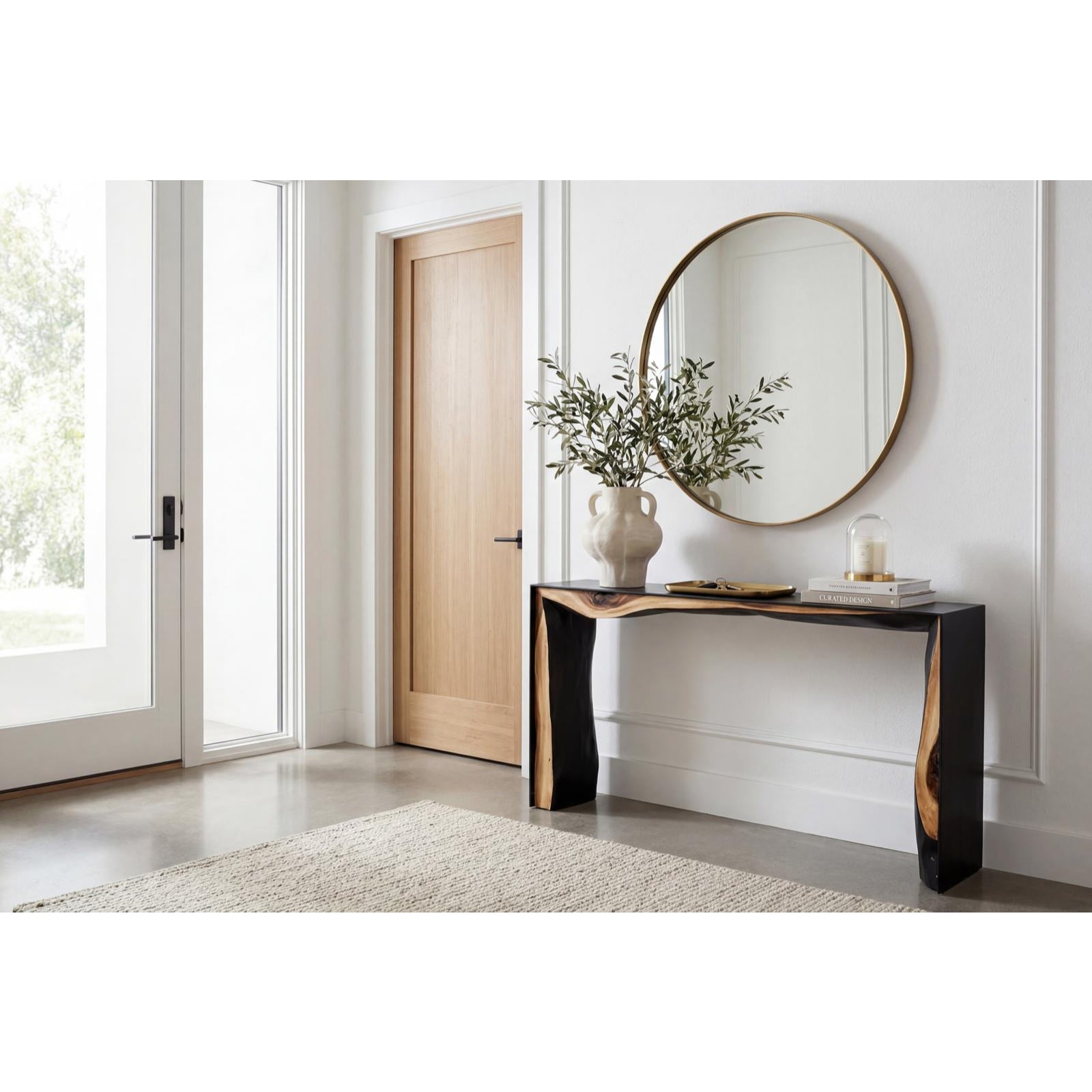 Framed Waterfall Console Table