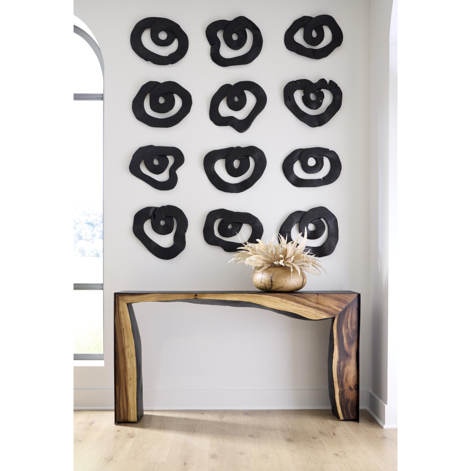Framed Waterfall Console Table