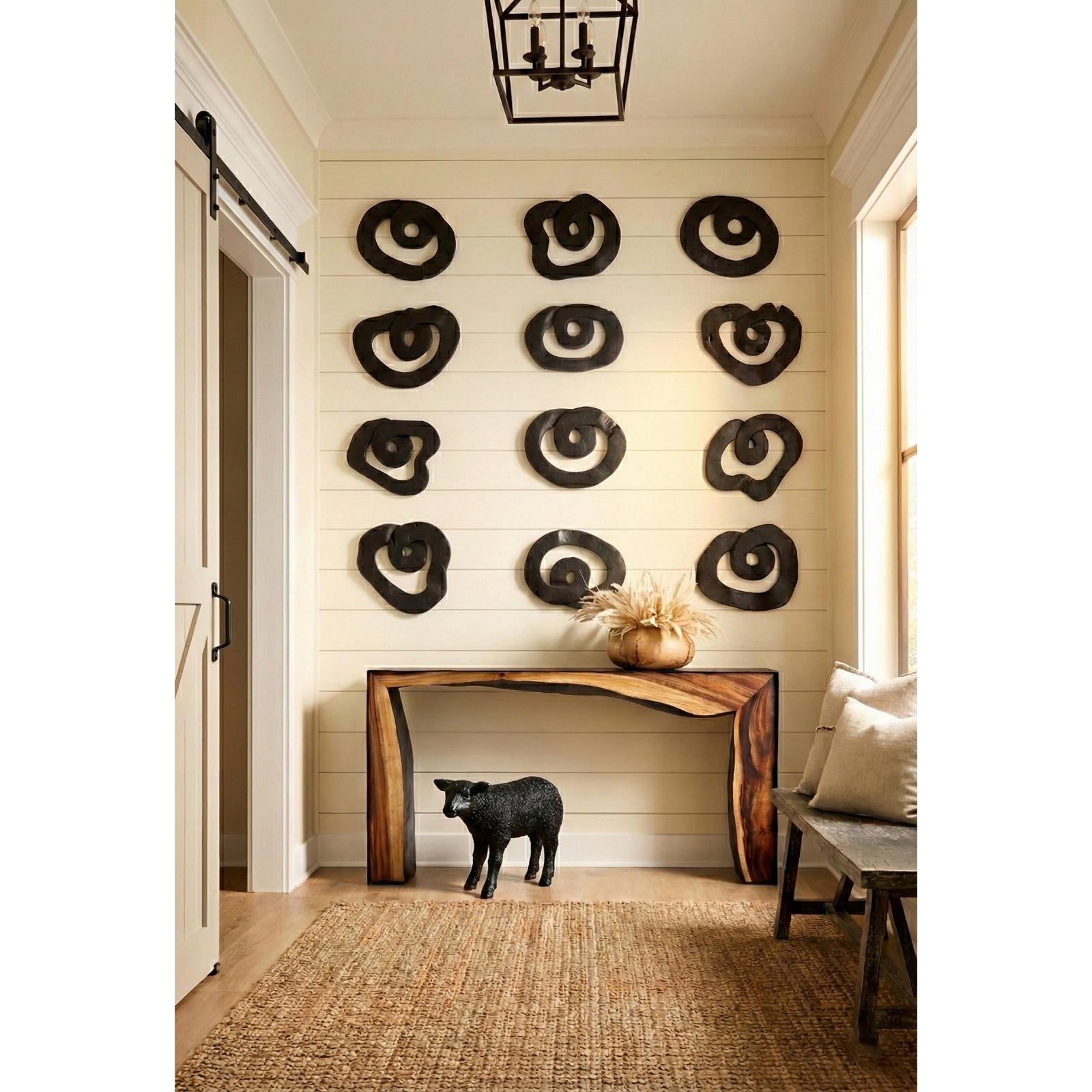 Framed Waterfall Console Table