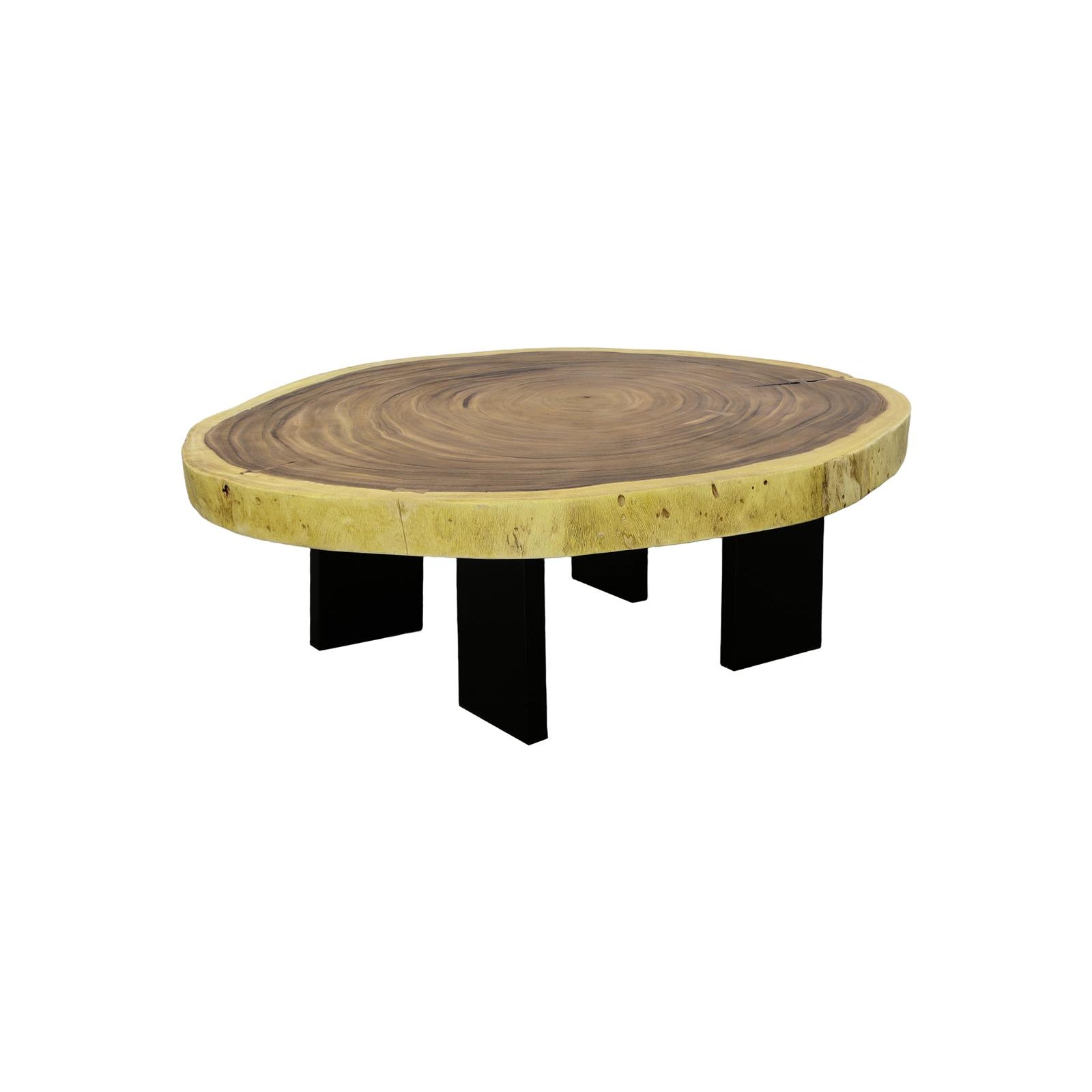 Floating Coffee Table with Black Legs