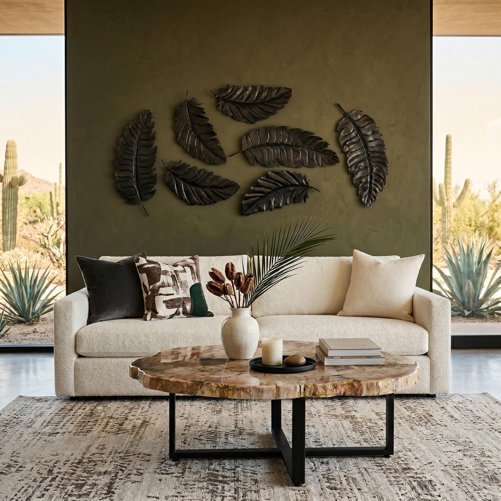 Feather Wall Decor - Black