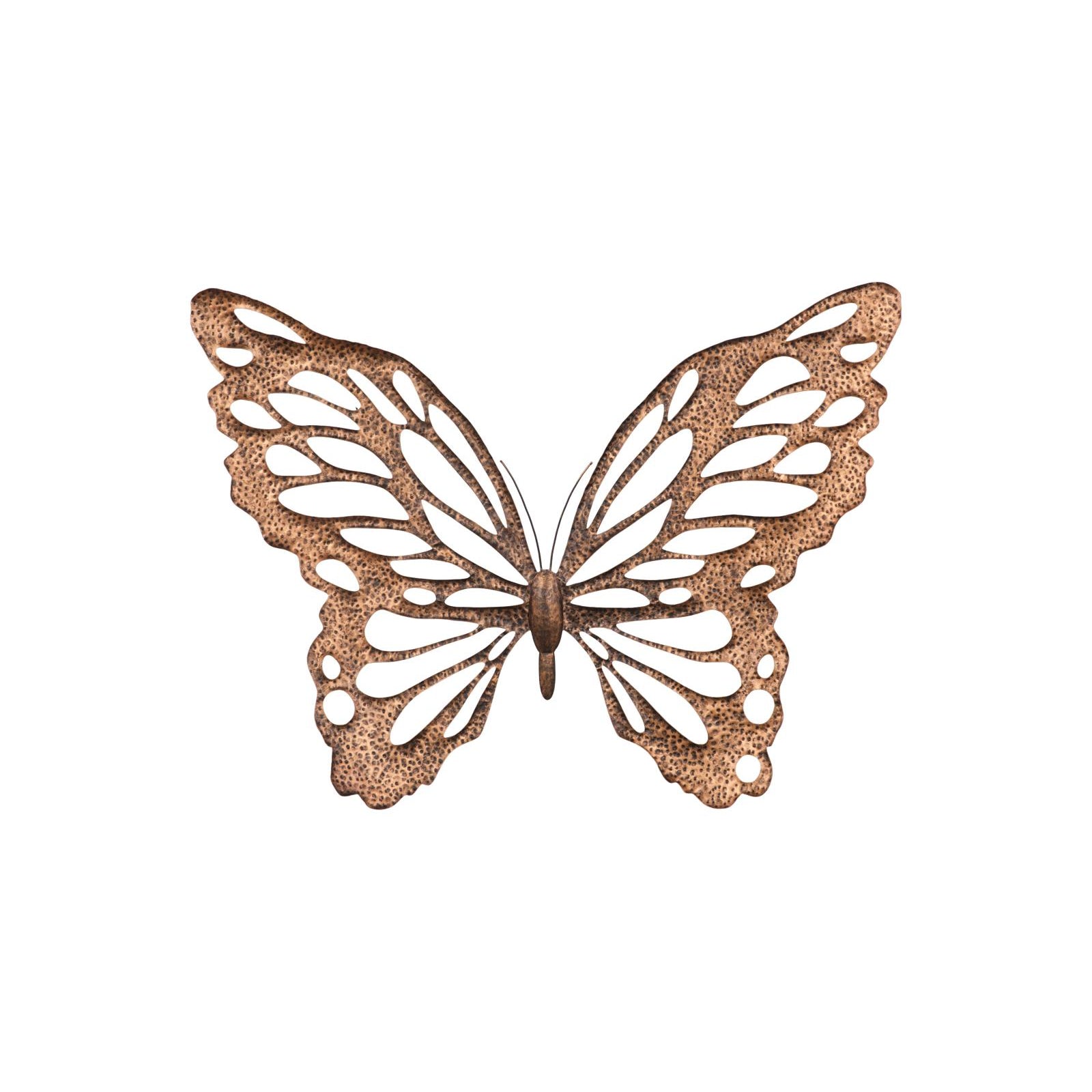 Butterfly Wall Art - Copper with Black