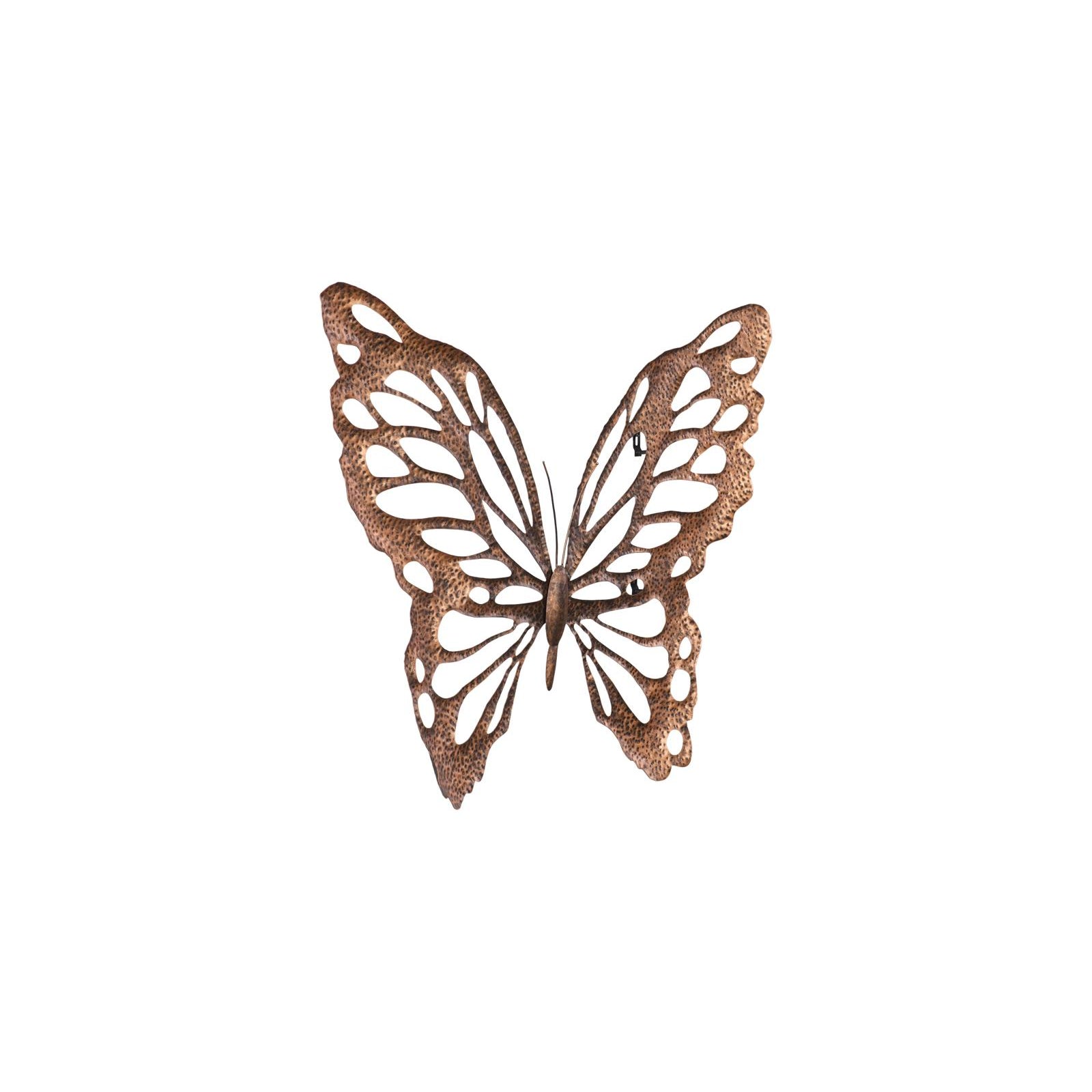 Butterfly Wall Art - Copper with Black
