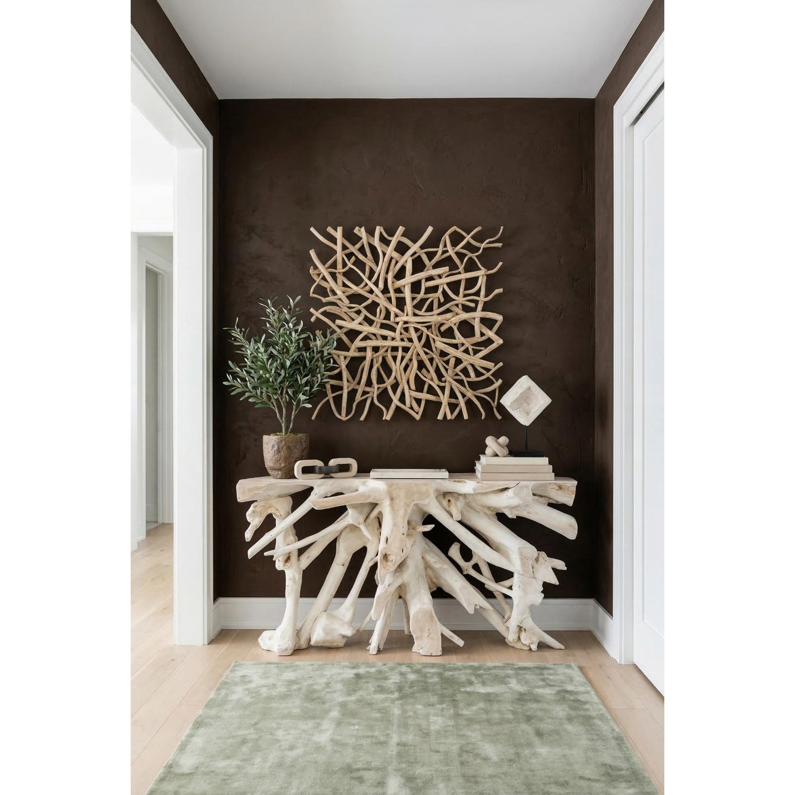 Vine Wall Tile - Bleached