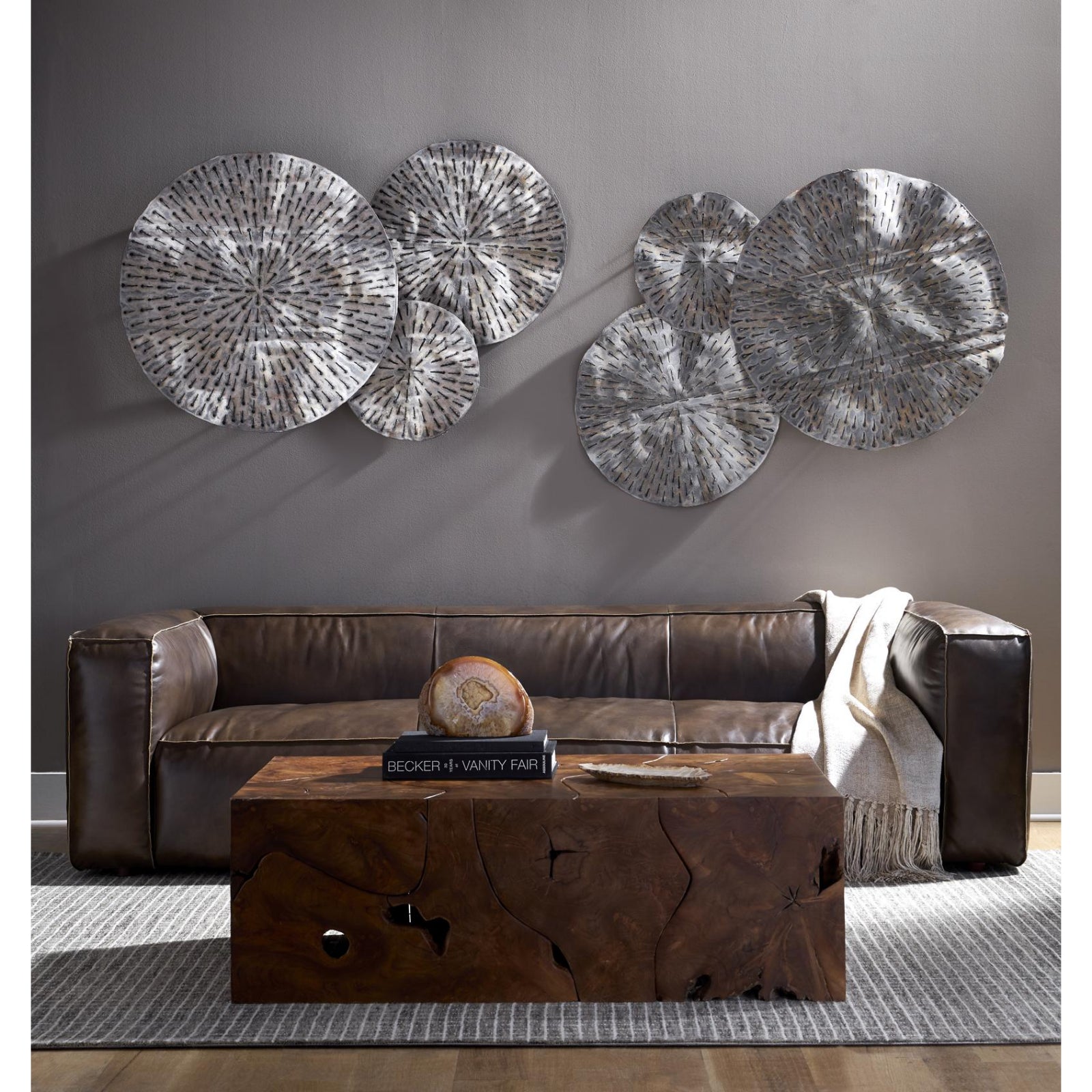 Metal Lotus Wall Art