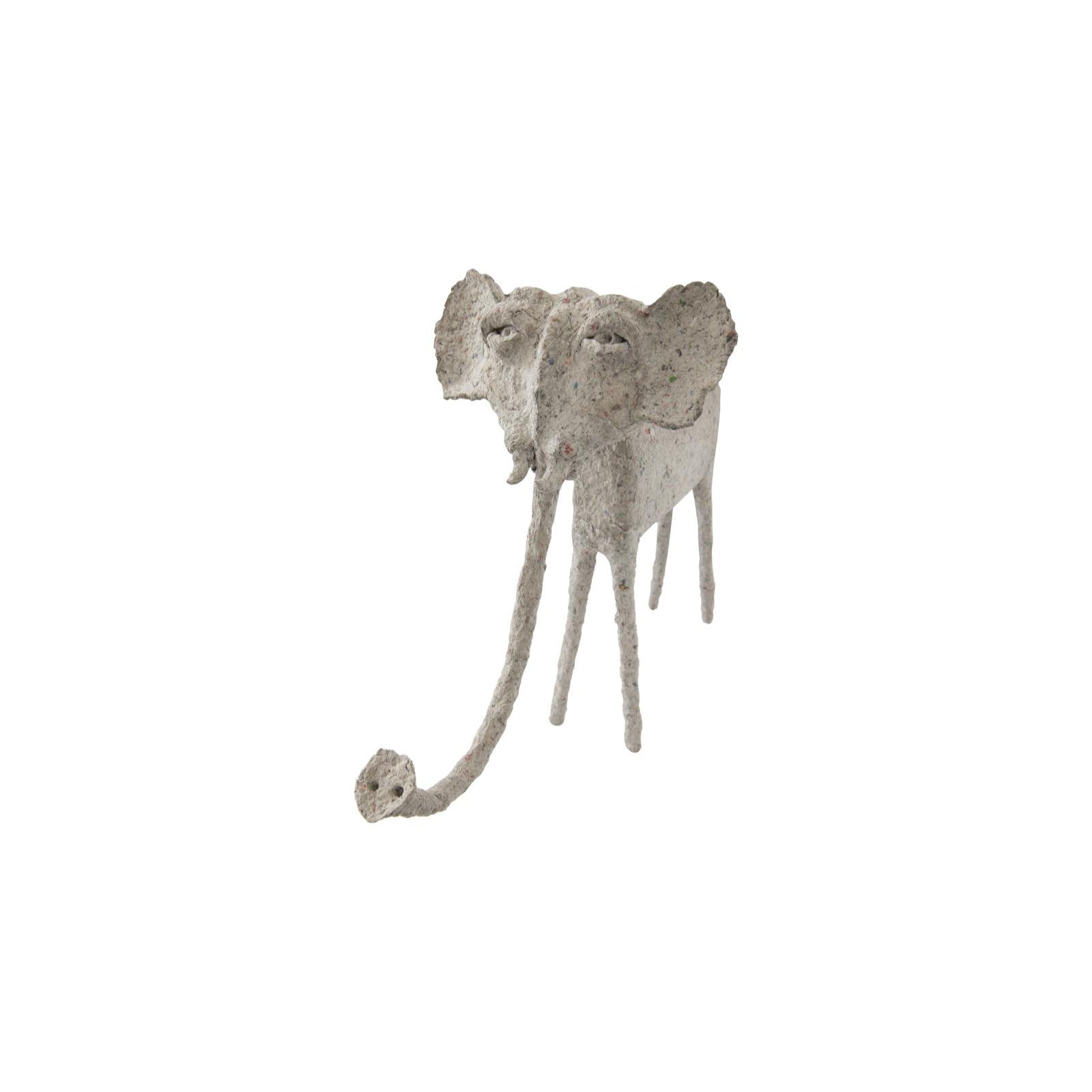 Elephant Trunk Down Sculpted Animal