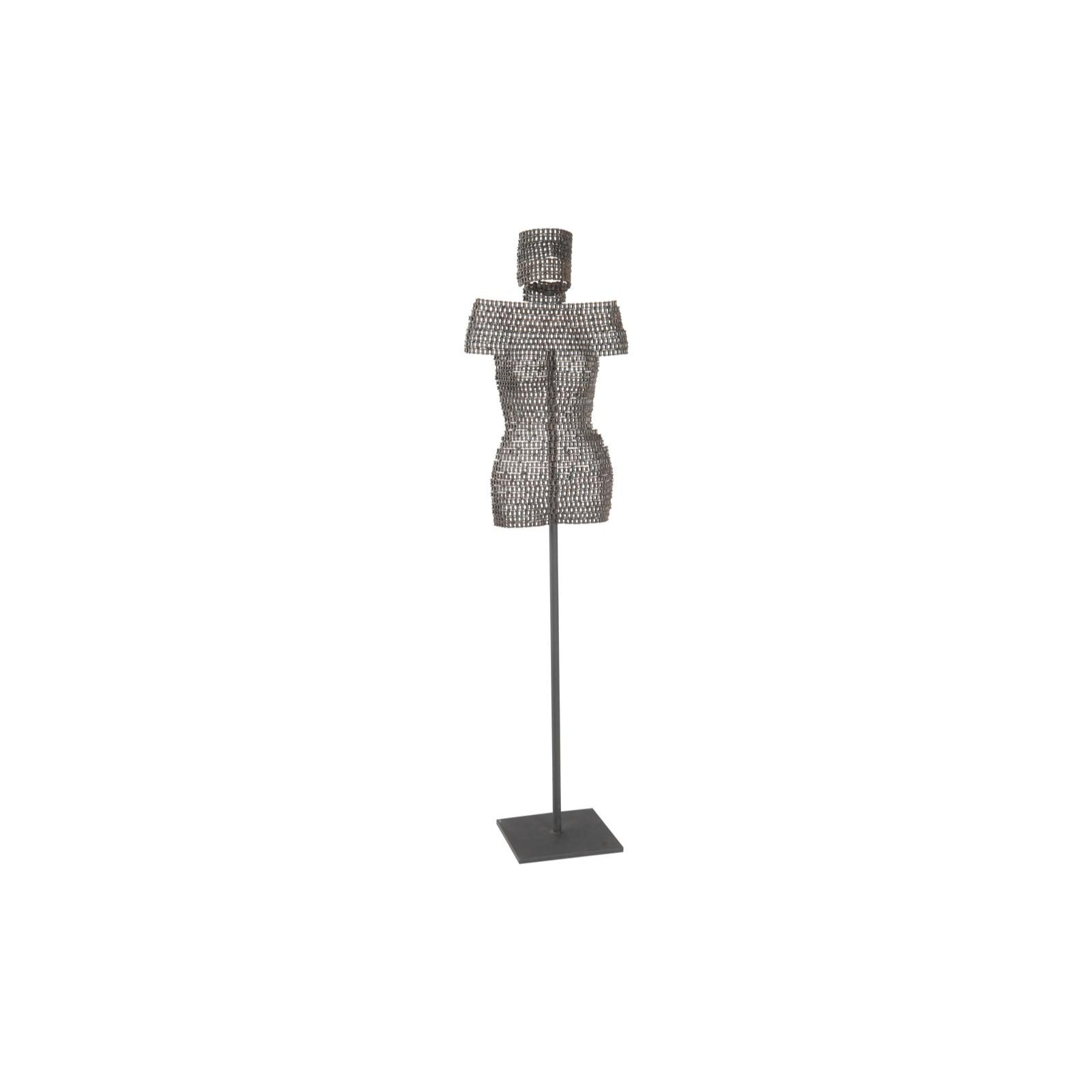 Chain Bust Sculpture on Stand