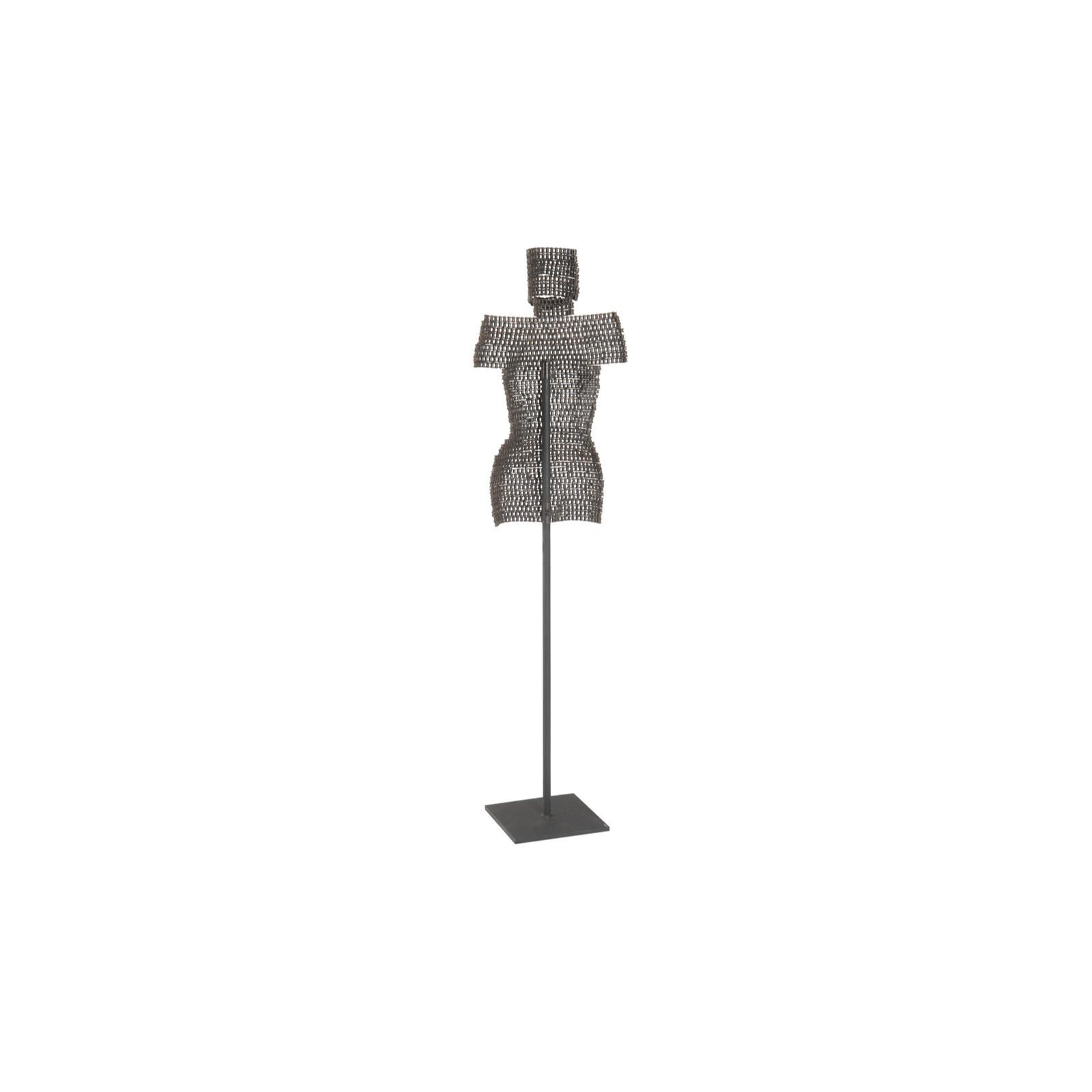 Chain Bust Sculpture on Stand