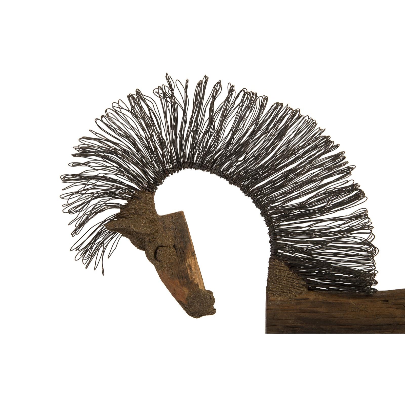 Wire Horse Long Body Sculpture