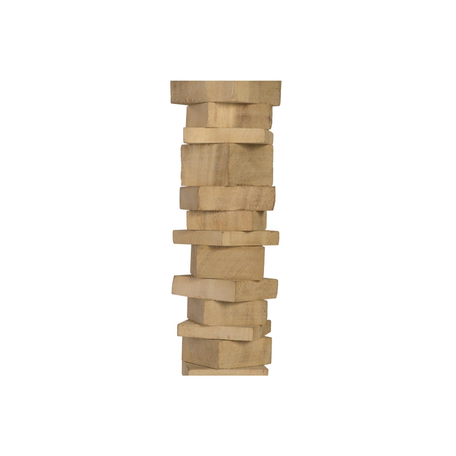 Stacked Wood Floor Sculptures
