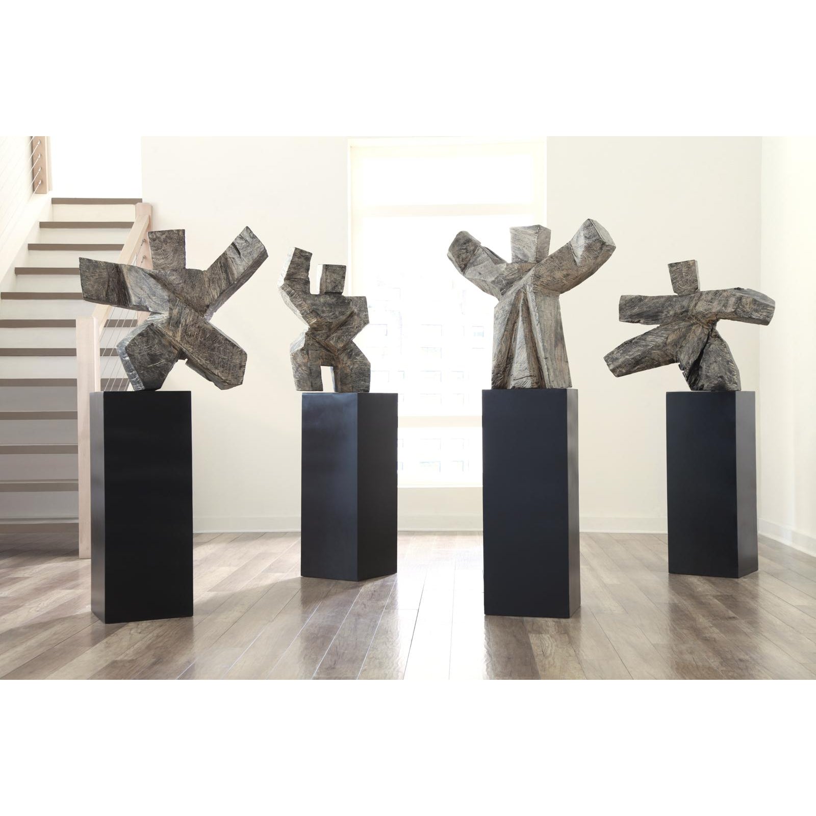 Tai Chi Winner Sculpture on Pedestal
