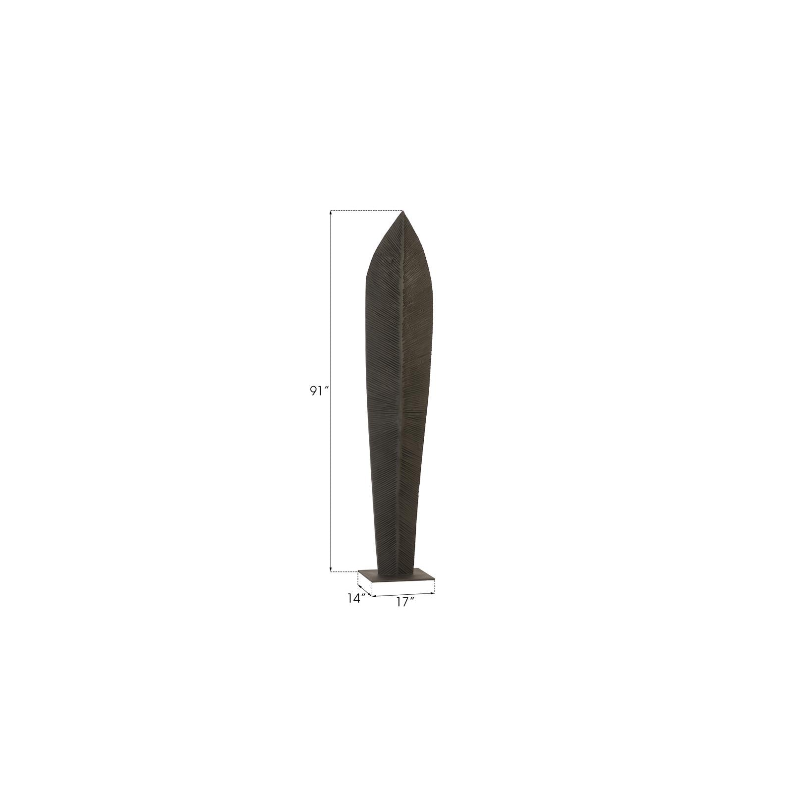 Carved Leaf on Stand - Extra Large