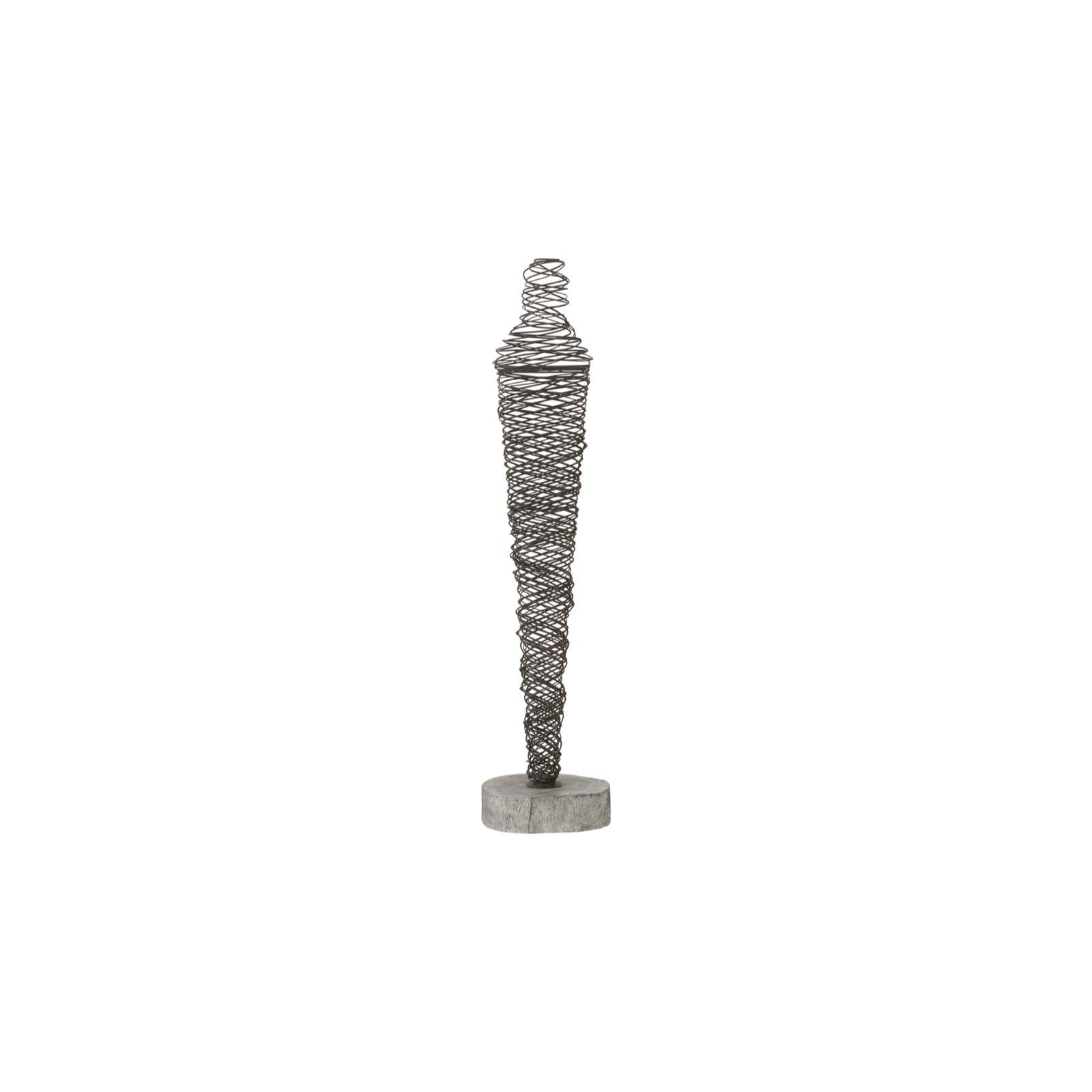 Abstract Wire Man Floor Sculpture