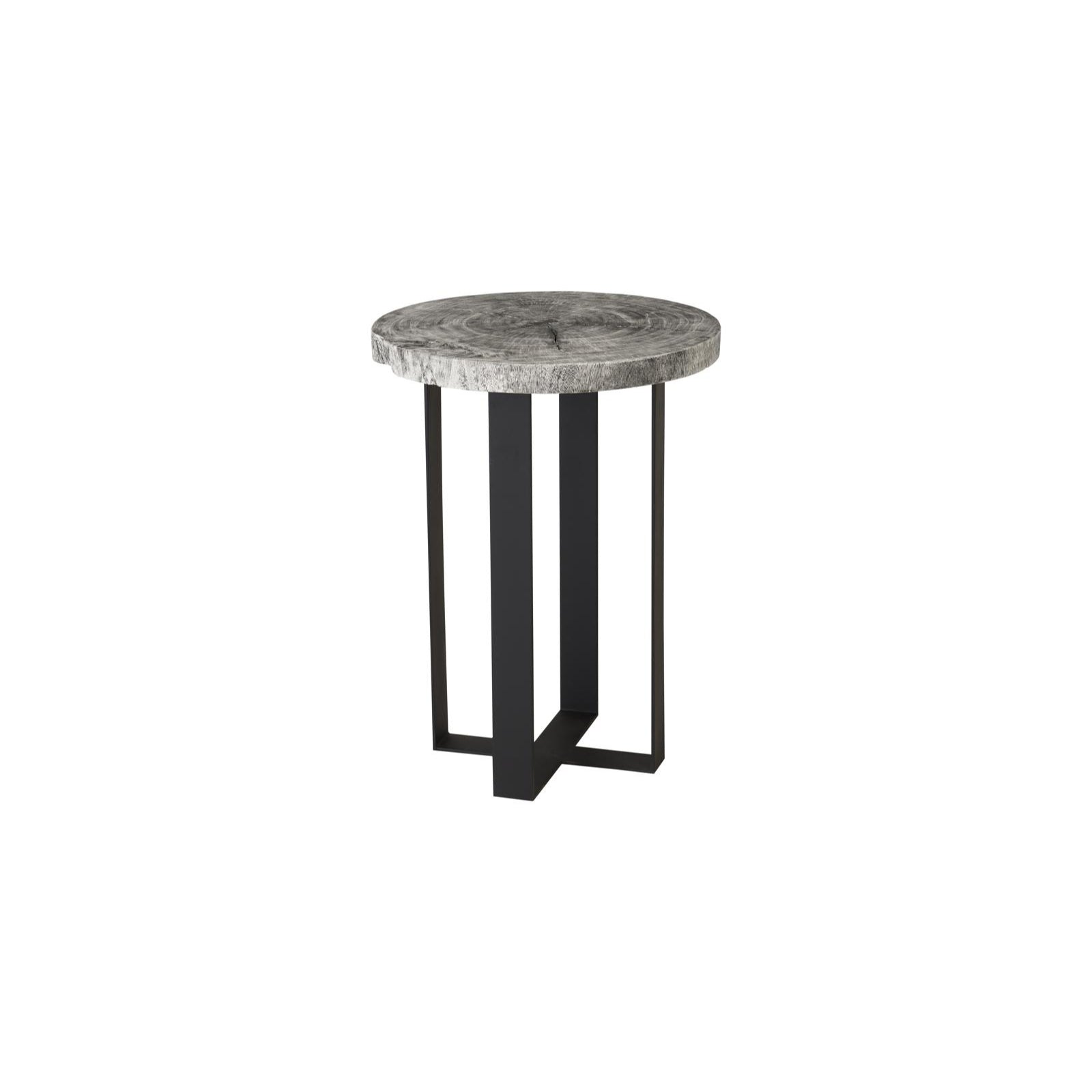 Chuleta Bar Table on Black Metal Base