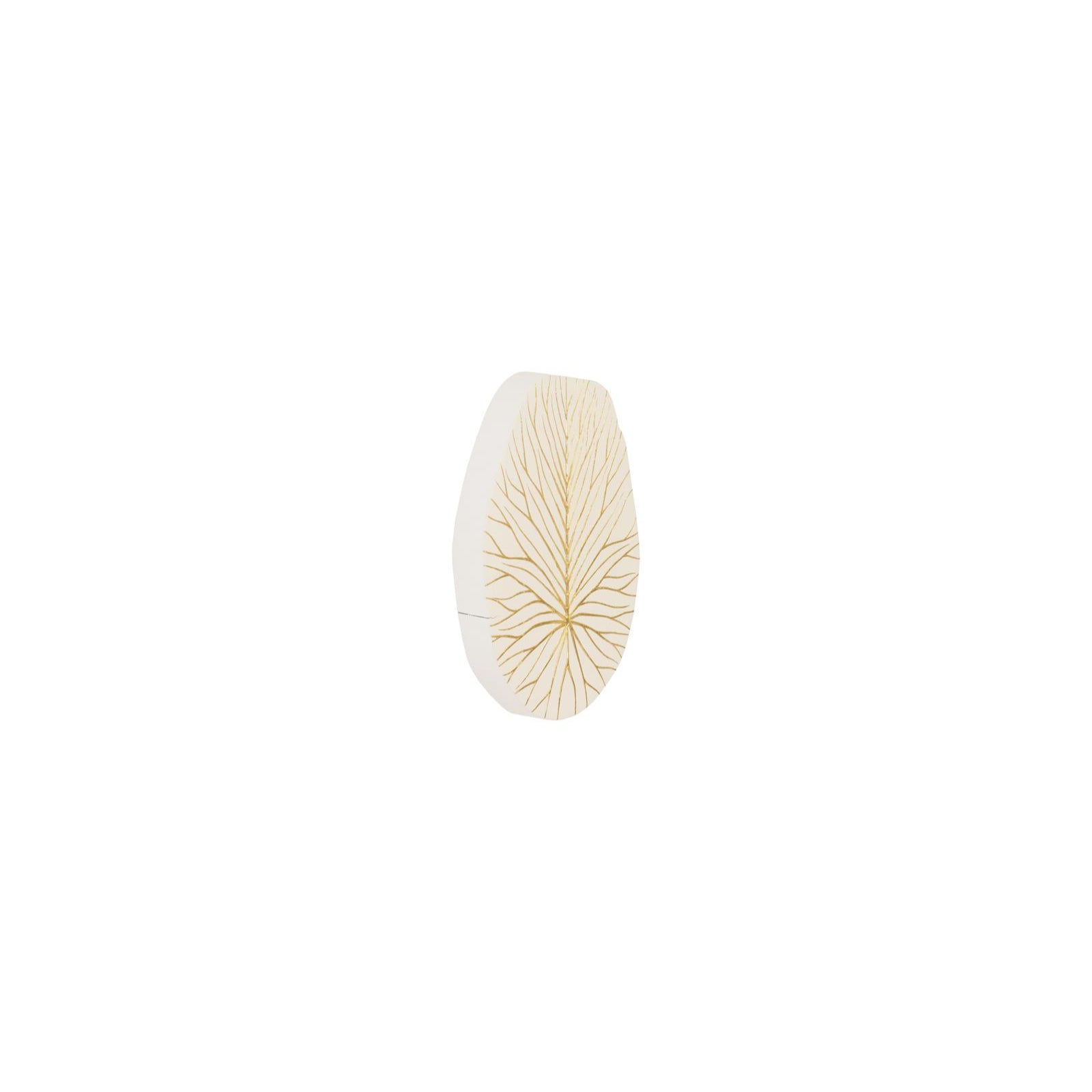 Rivulet Wall Tile - Gold Leaf on White