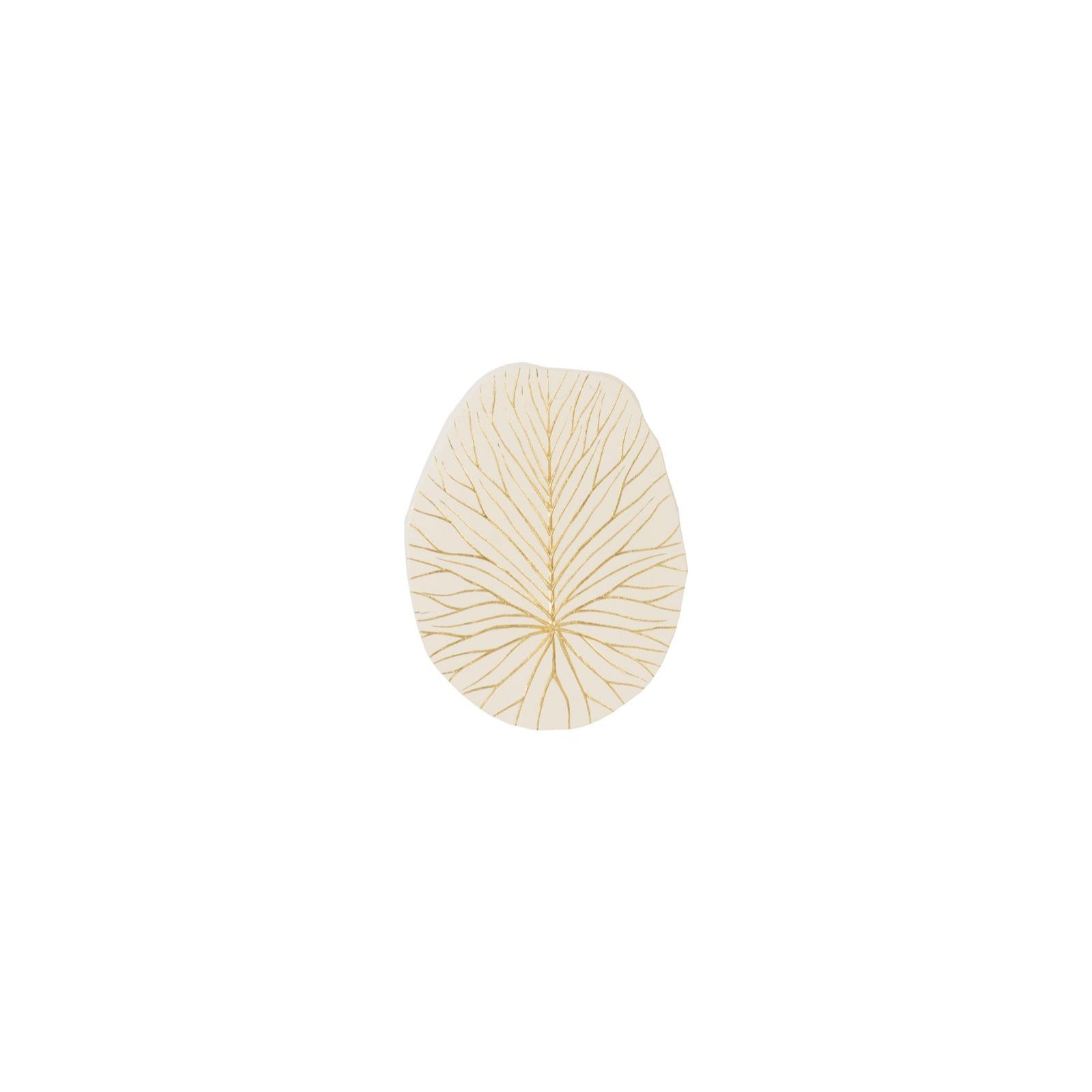 Rivulet Wall Tile - Gold Leaf on White