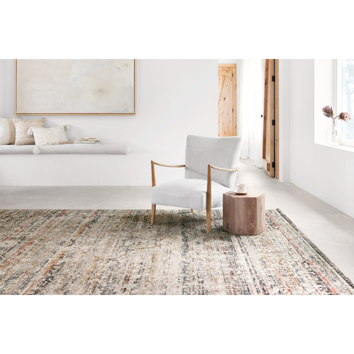 Loloi Theia Taupe/Multi Rug by Loloi