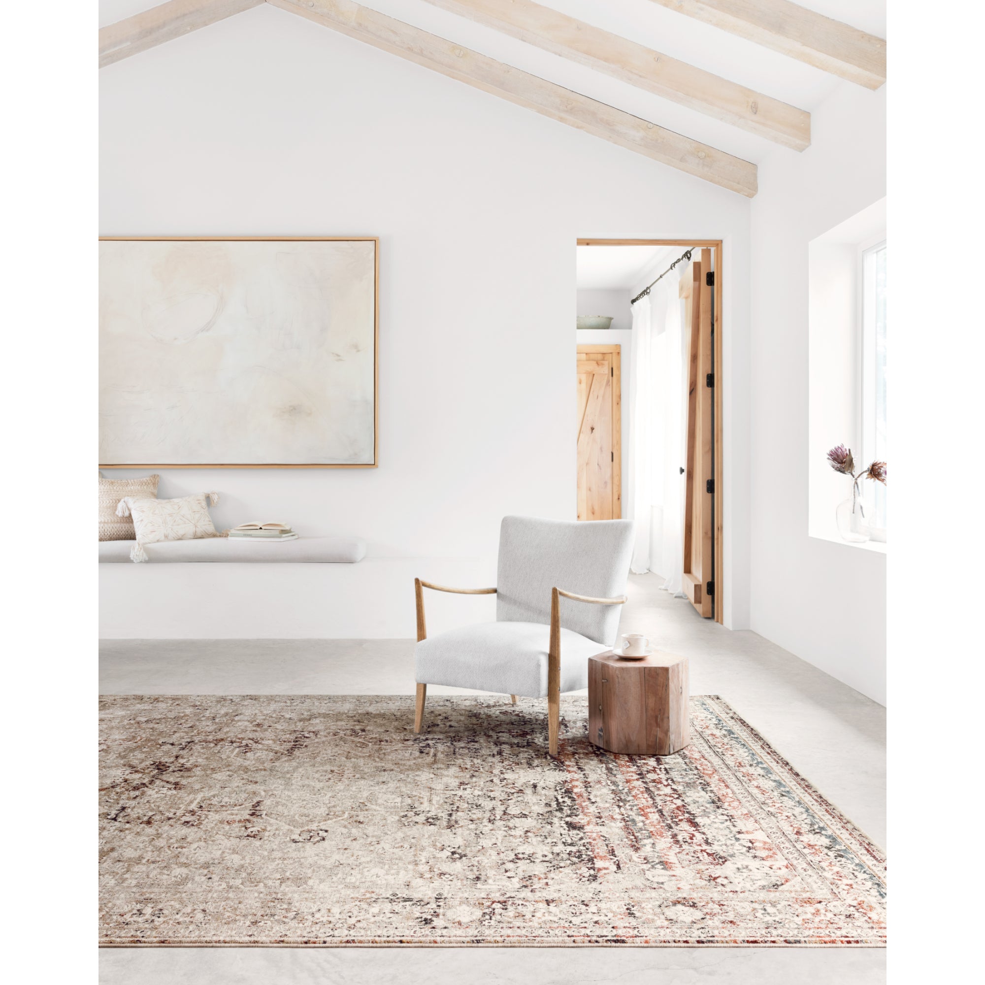 Loloi Theia Taupe/Brick Rug