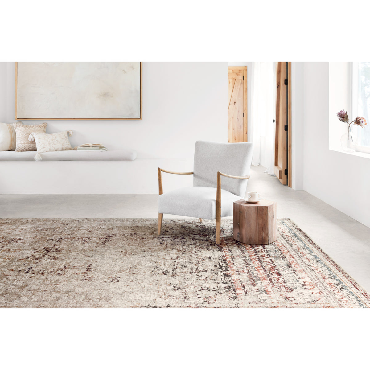 Loloi Theia Taupe/Brick Rug by Loloi