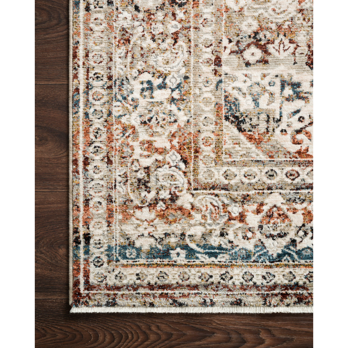Loloi Theia Taupe/Brick Rug by Loloi