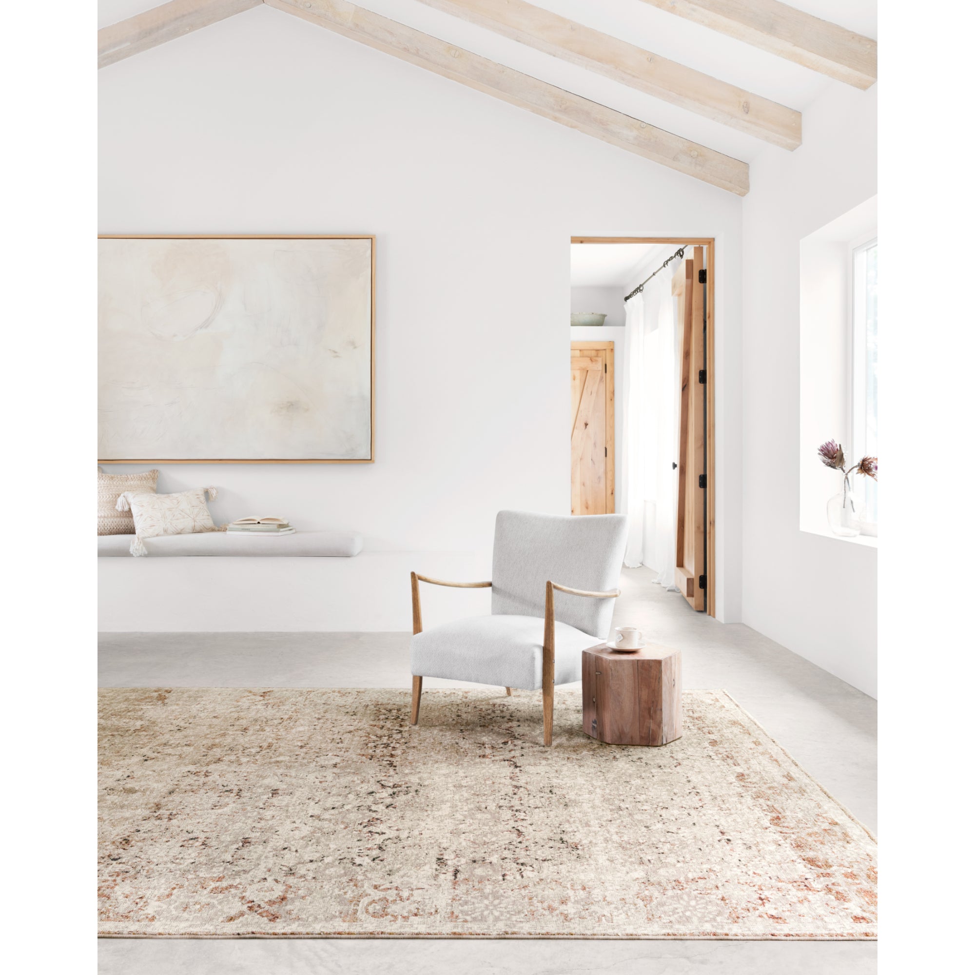 Loloi Theia Natural/Rust Rug