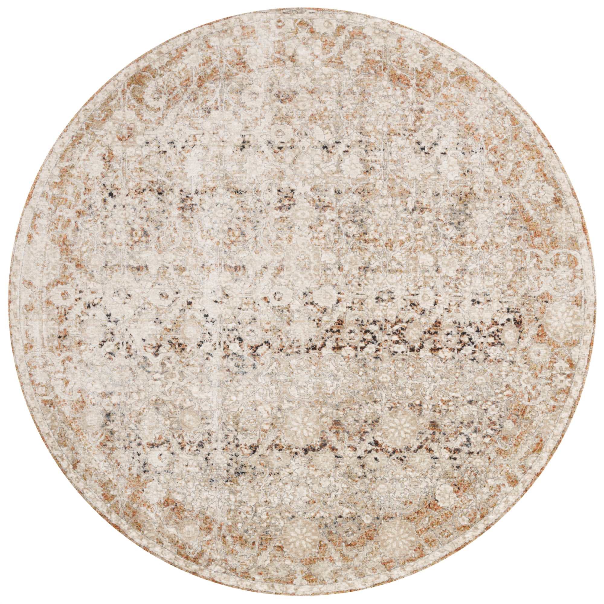 Loloi Theia Natural/Rust Rug