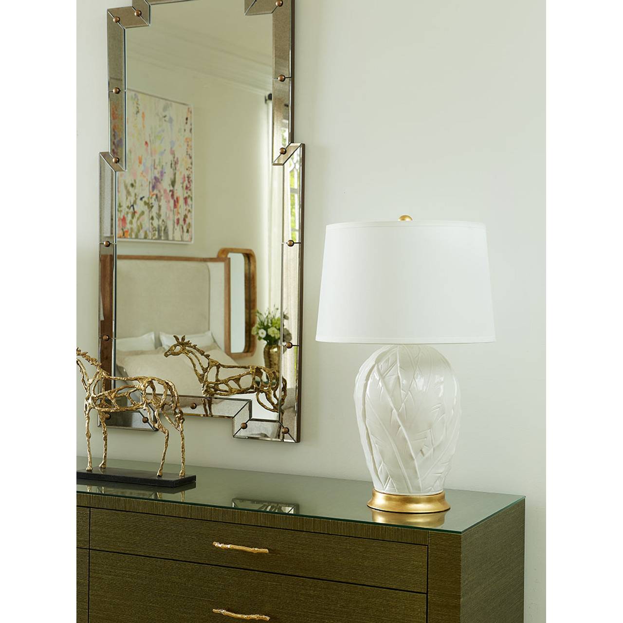 Tobacco Leaf Lamp without Shade