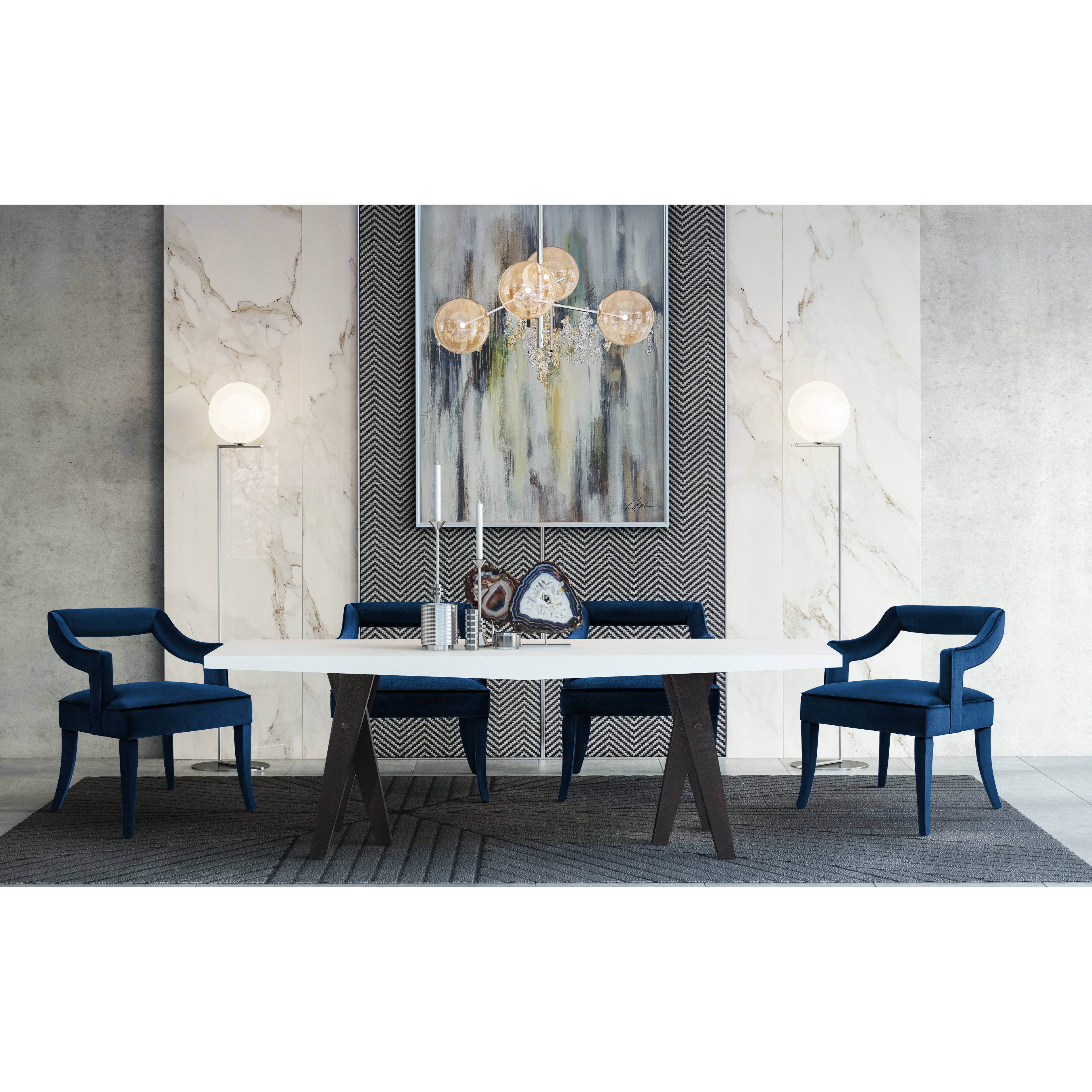 Tiffany Performance Velvet Dining Chair
