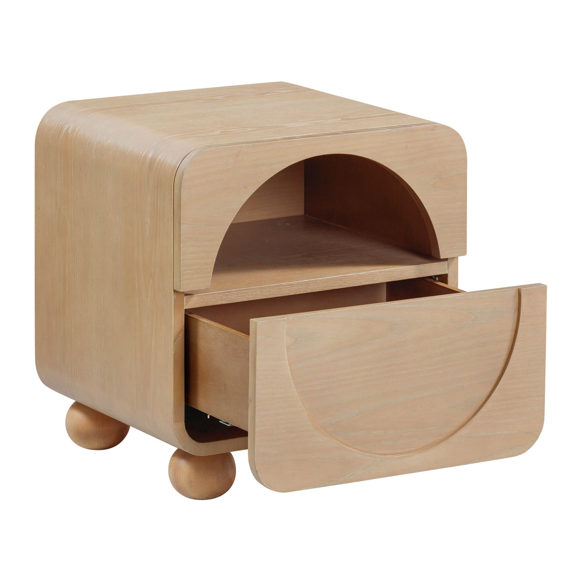 Moonrise Natural Ash Nightstand with Drawer
