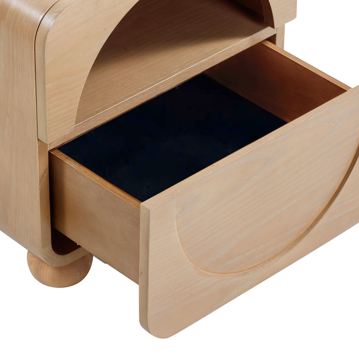 Moonrise Natural Ash Nightstand with Drawer